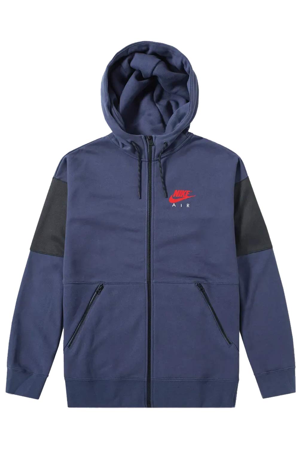 Nike AIR Hooded Tracksuit Top - Navy Blue Men's Athletic Jacket | Lightweight Running & Gym Workout Top for Training & Casual Wear