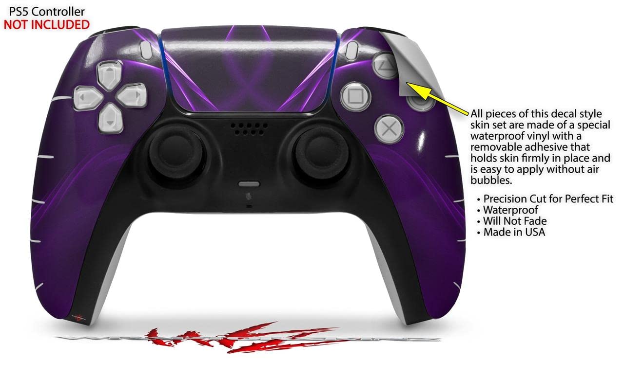 PS5 DualSense Controller Skin Wrap - Abstract Purple for Gaming Protection