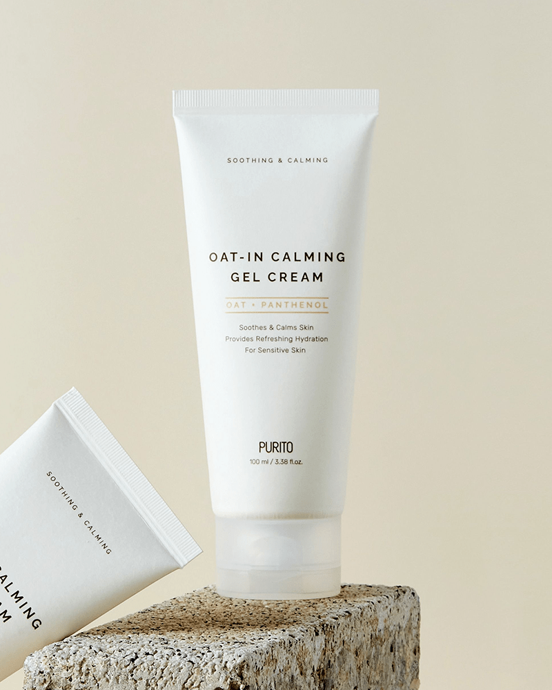 Purito SEOUL Oat In Calming Gel Cream 100mL - Soothing Moisturizer for Sensitive Skin | Korean Skincare for Dryness & Redness Relief | Perfect for Daily Hydration & Post-Sun Care