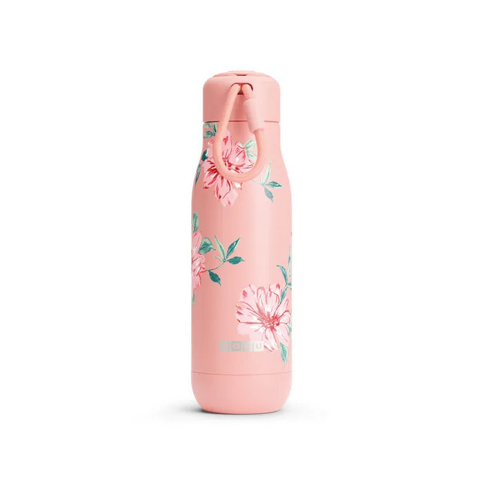 Zoku 500ml Stainless Steel Water Bottle - Insulated, Leak Proof, BPA Free - Perfect for Gym, Hiking & Outdoor Activities