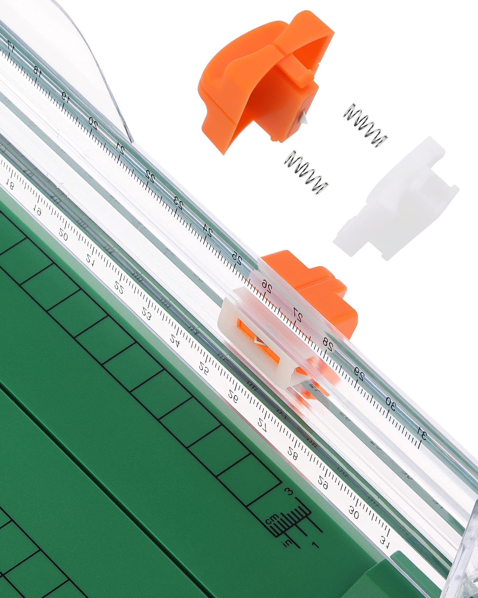 Firbon 12 Inch A4 Paper Cutter with 5 Replacement Blades - Precision Paper Trimmer with Side Ruler for Scrapbooking, Crafting, Coupon Cutting, Label Making, Cardstock Projects - Perfect for Home Office, School & DIY Enthusiasts