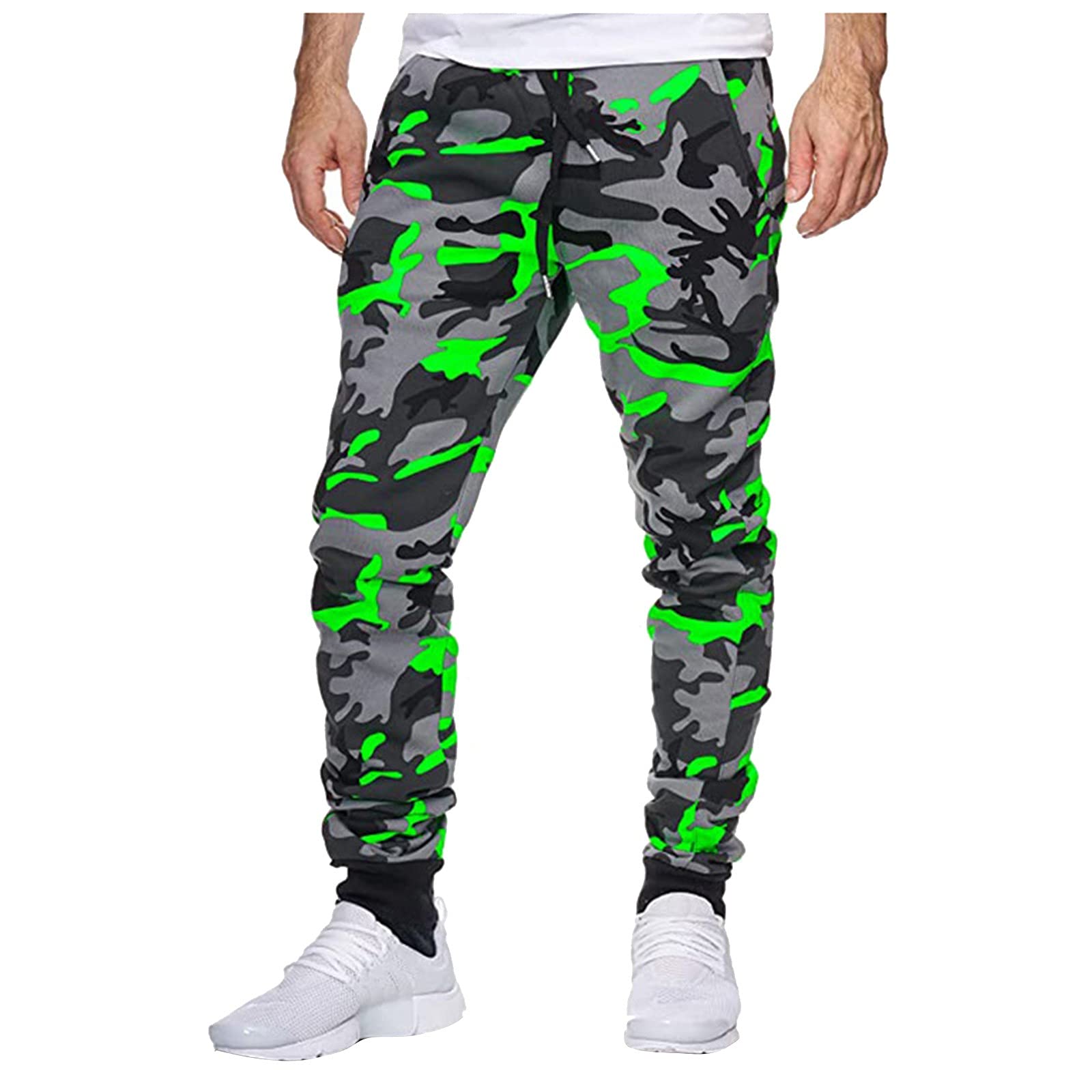 Men's Camouflage Print Jogging Pants - Fitness & Casual Athletic Trousers for Running, Gym Workouts & Outdoor Sports