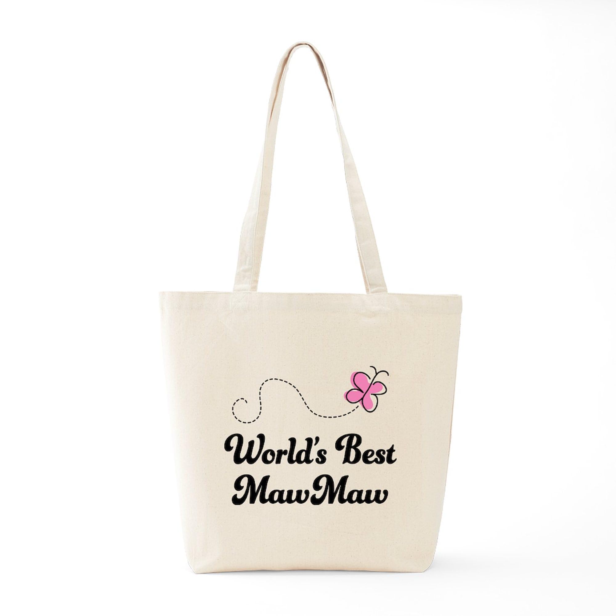 World's Best Grandma Tote Bag - Natural Canvas Reusable Shopping Bag for Groceries, Beach & Everyday Use