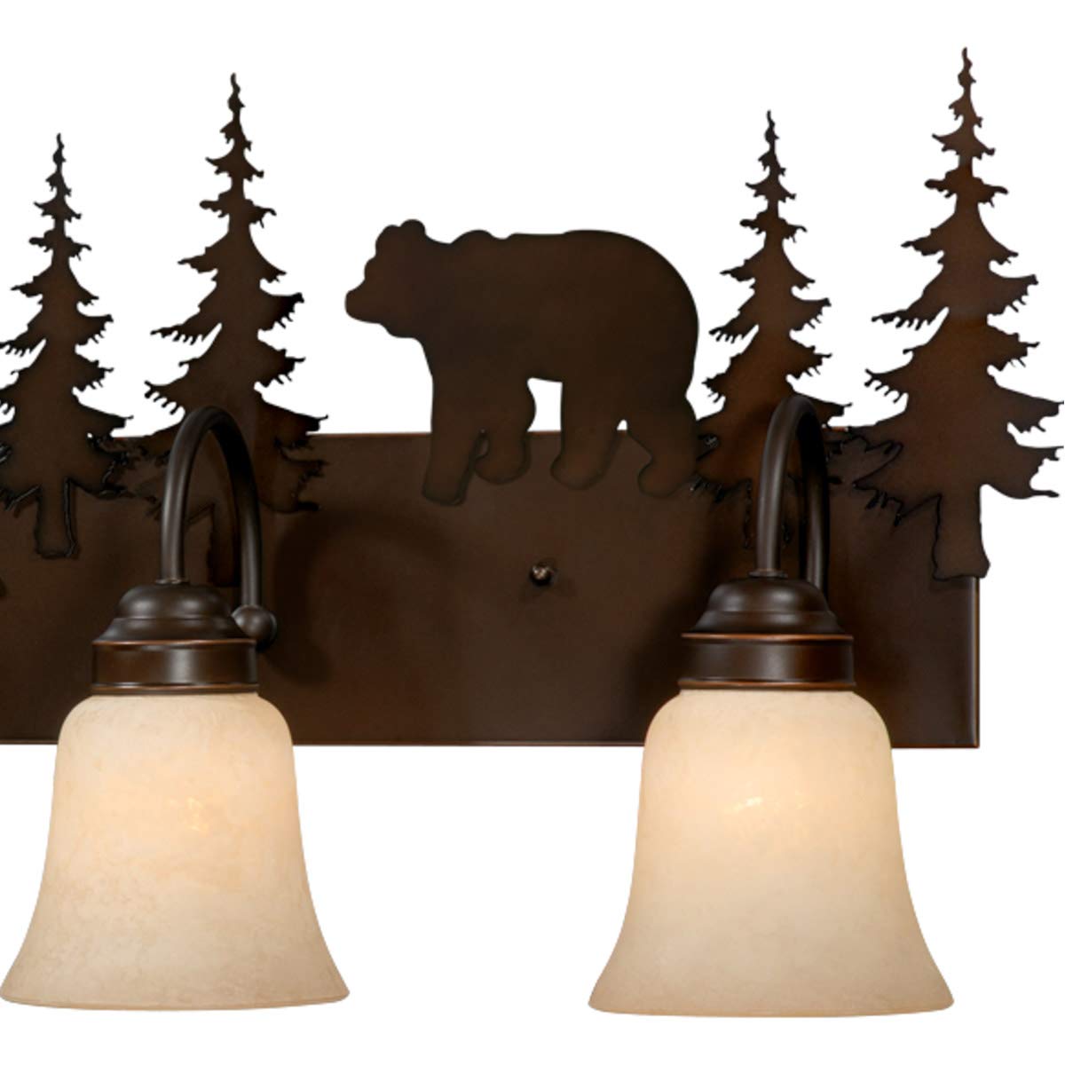 Rustic Bronze Bathroom Vanity Light - 25
