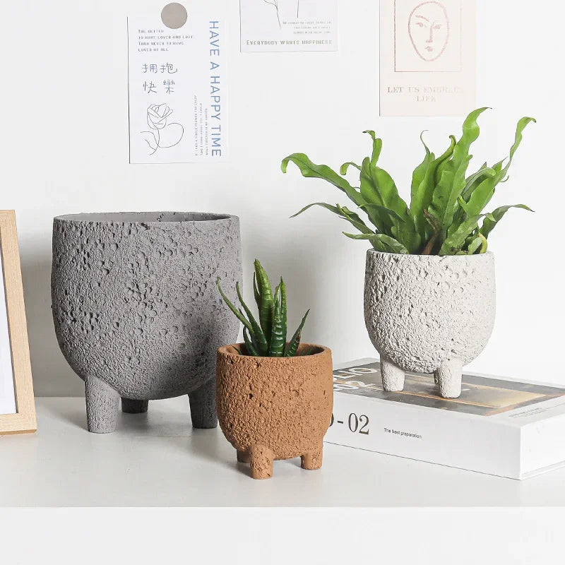 Natural Lava Rock Planter for Succulents & Air Plants - Handcrafted Volcanic Stone Pot for Home & Office Decor - Perfect for Indoor Gardens, Terrariums, and Zen Spaces