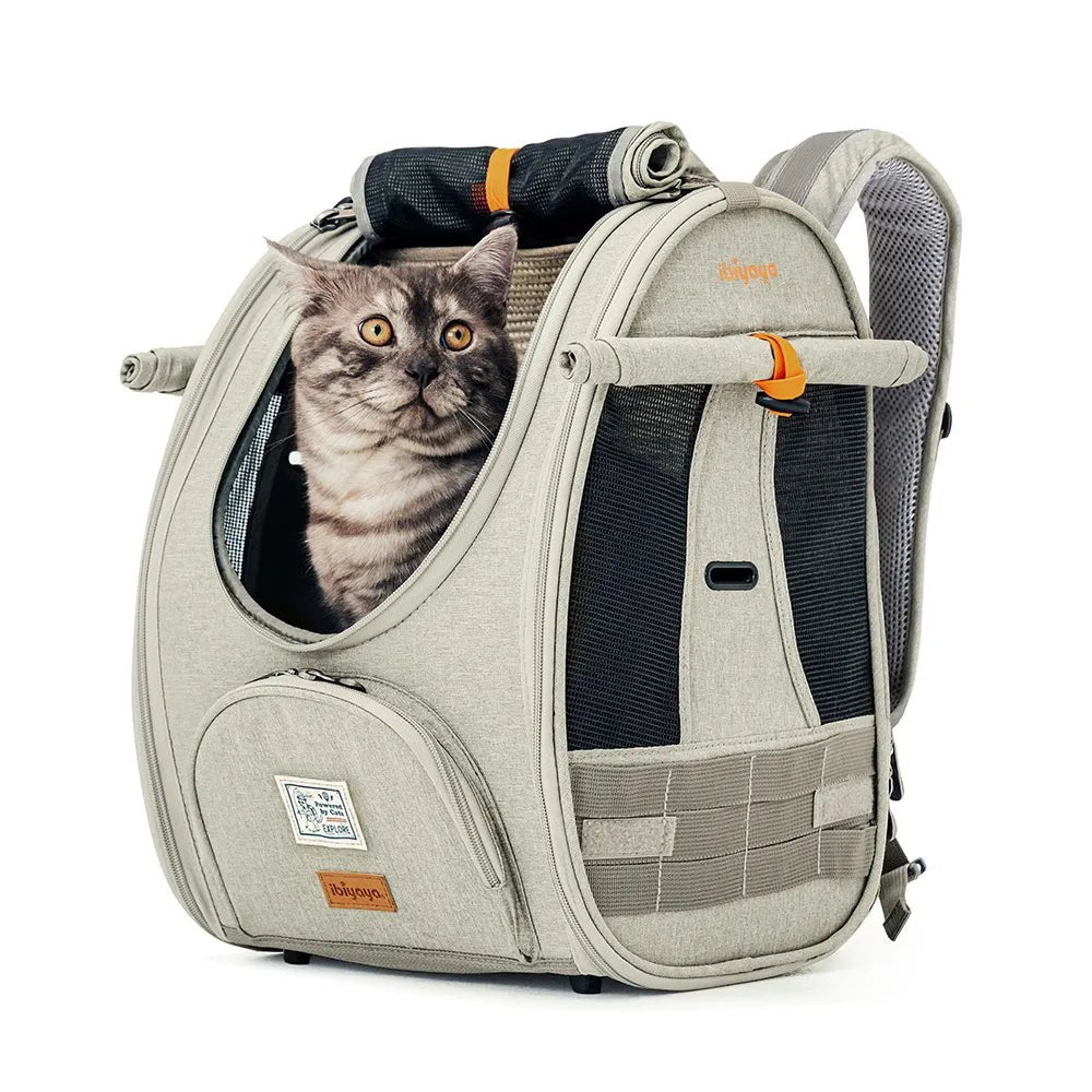 Adventure Cat & Small Dog Carrier Backpack - Lightweight Pet Travel Backpack for Hiking, Camping & Airplane Travel - Perfect for Outdoor Adventures with Your Furry Friend