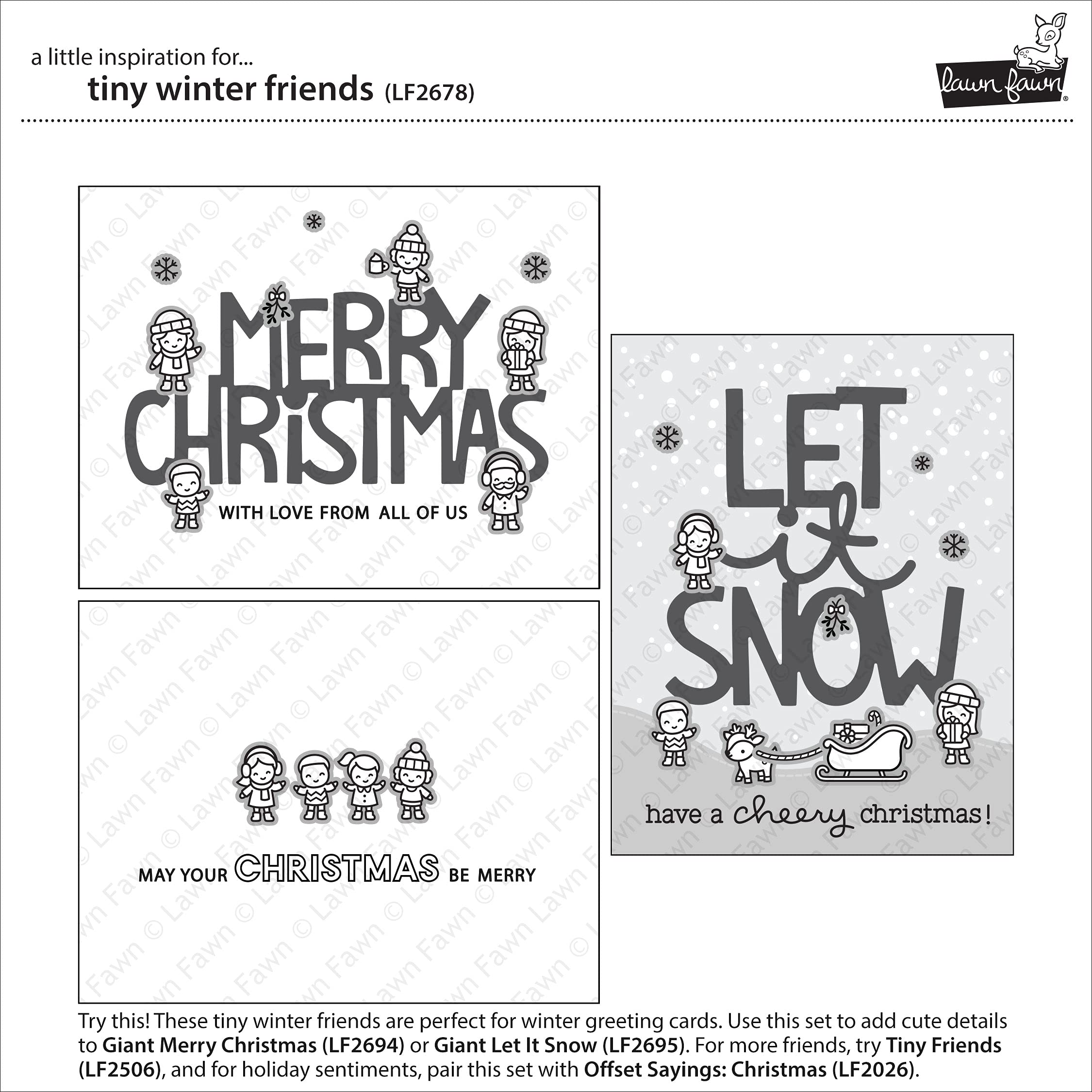Lawn Fawn LF2678 Winter Stamps - DIY Scrapbooking & Cardmaking