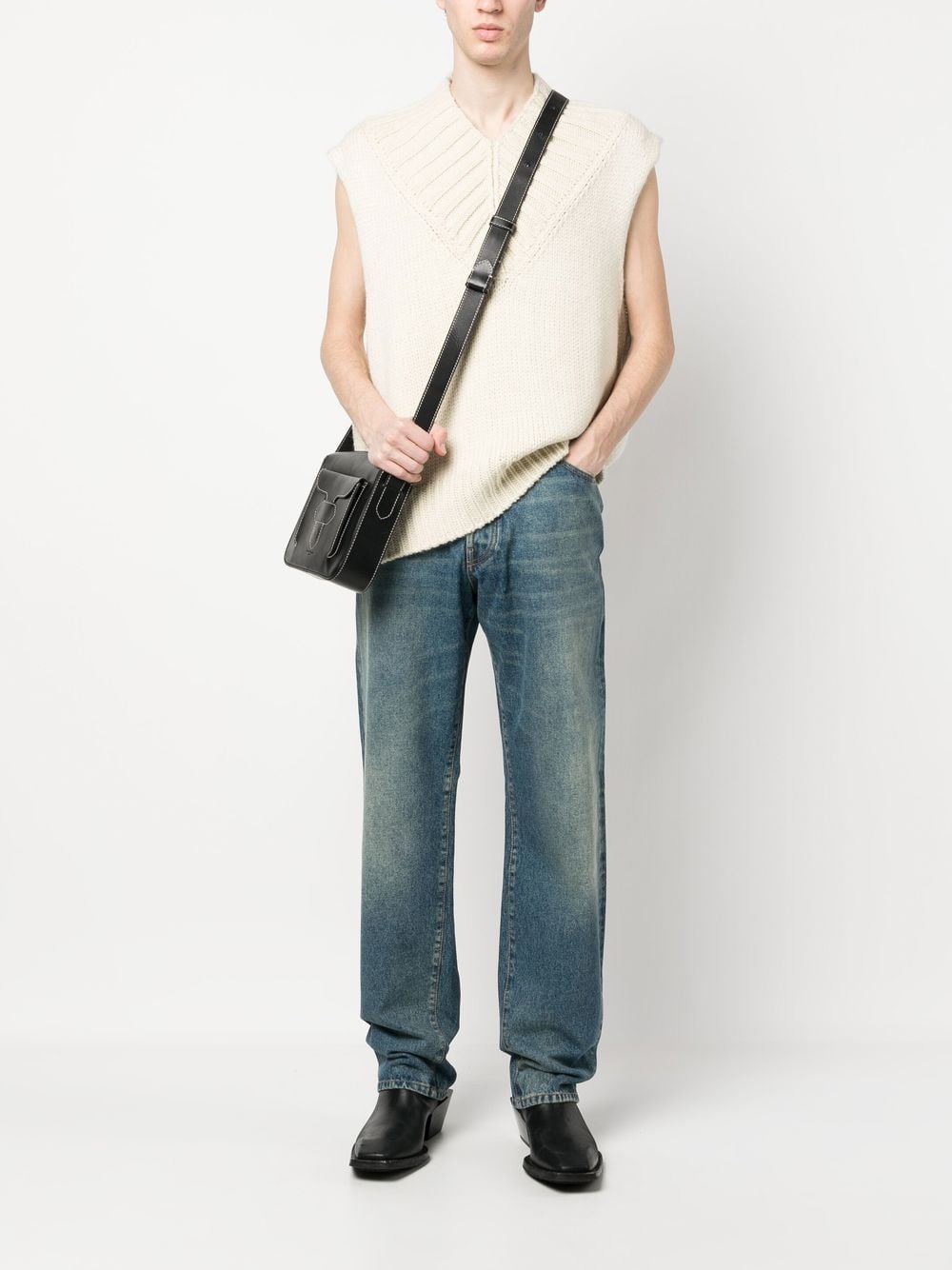 DARKPARK Men's Blue Jeans - Slim Fit Stretch Denim Pants for Casual Wear & Everyday Outfits