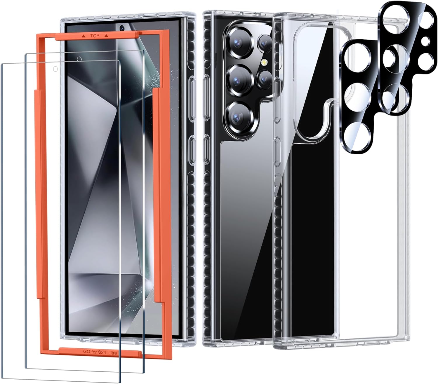 Samsung Galaxy S24 Ultra Clear Protective Case - Shockproof & Scratch-Resistant Cover for Everyday Use, Work & Travel