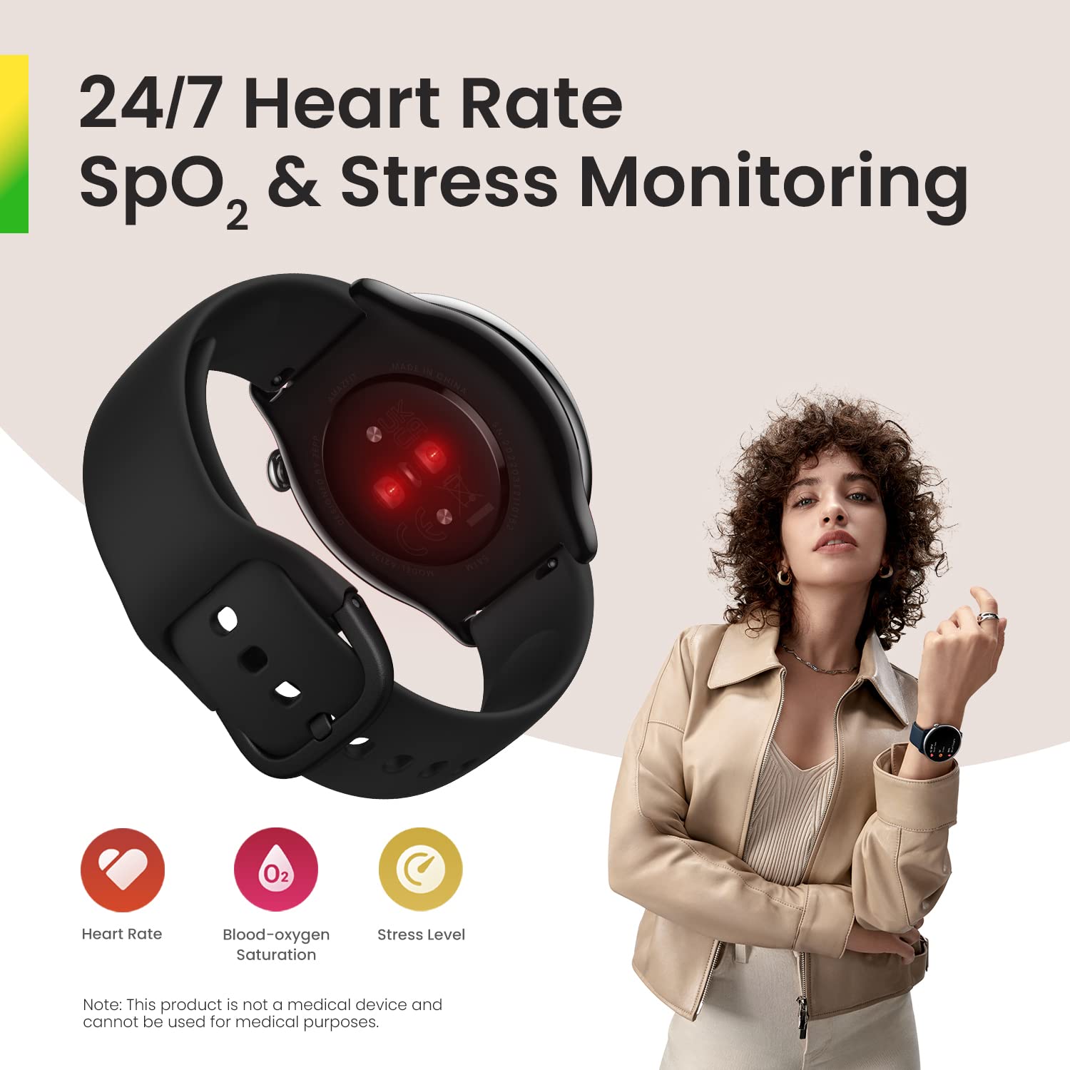 Amazfit GTR Mini 43mm Smartwatch for Women & Men - GPS Fitness Tracker with 120+ Sports Modes, 14-Day Battery, Heart Rate & SpO2 Monitor | Perfect for Running, Swimming & Daily Activity Tracking