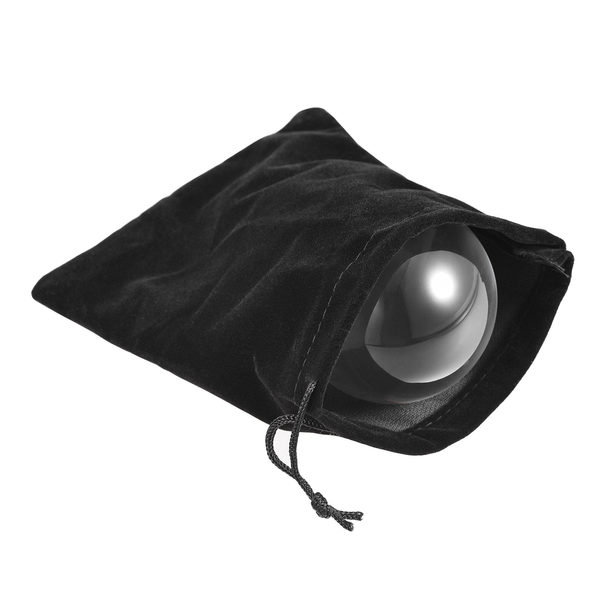 Acrylic Clear Contact Juggling Ball 2-3/4 Inch (70mm) with Carrying Bag - Professional Circus Juggling Props for Performers, Beginners & Flow Arts Practice