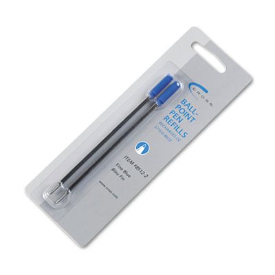 Premium Blue Ballpoint Pen Refills - Fine Point (2/Pack, 27 Pack) - Smooth Writing for Office, School & Daily Use