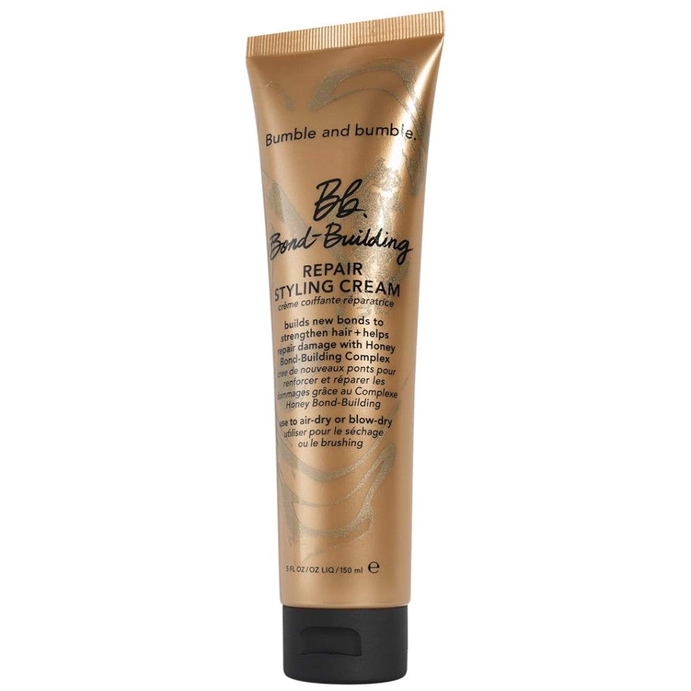 Bumble and Bumble Bond-Building Styling Cream 5 oz - Repairing & Strengthening Hair Treatment for Damaged Hair - Perfect for Daily Styling & Heat Protection