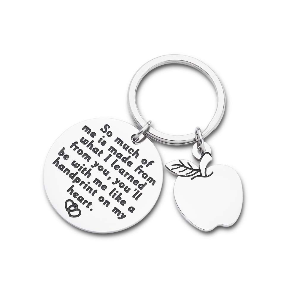 **Aizza Beata Teacher Appreciation Keychain - Personalized Thank You Gift for Teachers, Mentors, Mom, Dad, Women & Men - Perfect for Christmas Stocking Stuffers, Teacher's Day, Birthday, Graduation & Retirement - Ideal for Students, Colleagues & Loved Ones**