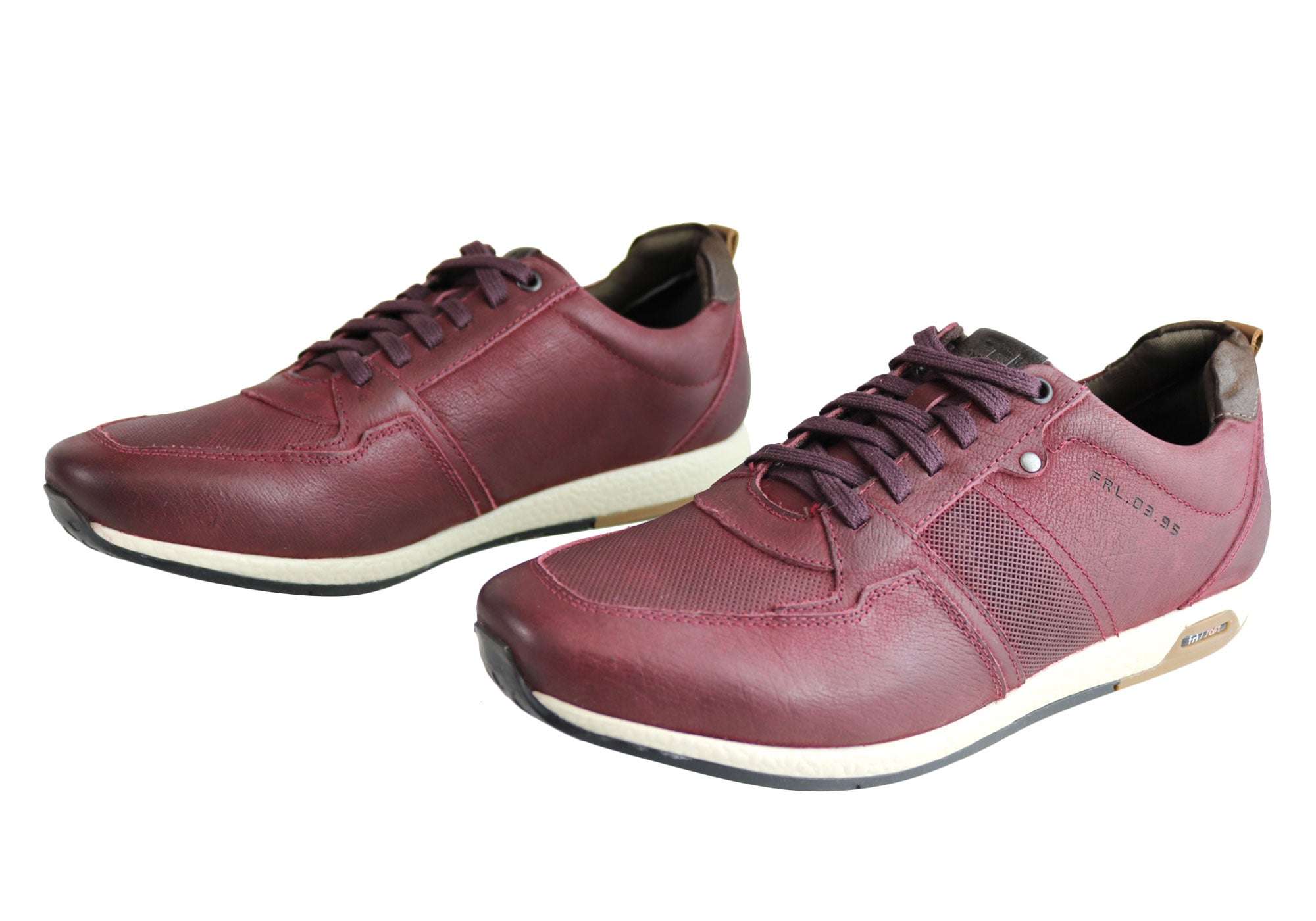 Ferricelli Oscar Men's Genuine Leather Lace-Up Casual Shoes - Handcrafted in Brazil - Perfect for Office, Dating & Everyday Wear