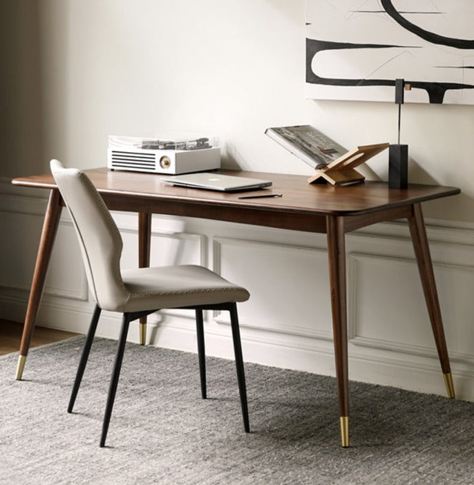 Premium Black Walnut Solid Wood Dining Table - Modern Luxury Light Finish - Perfect for Formal Dining Rooms, Kitchen Nooks & Entertaining Guests