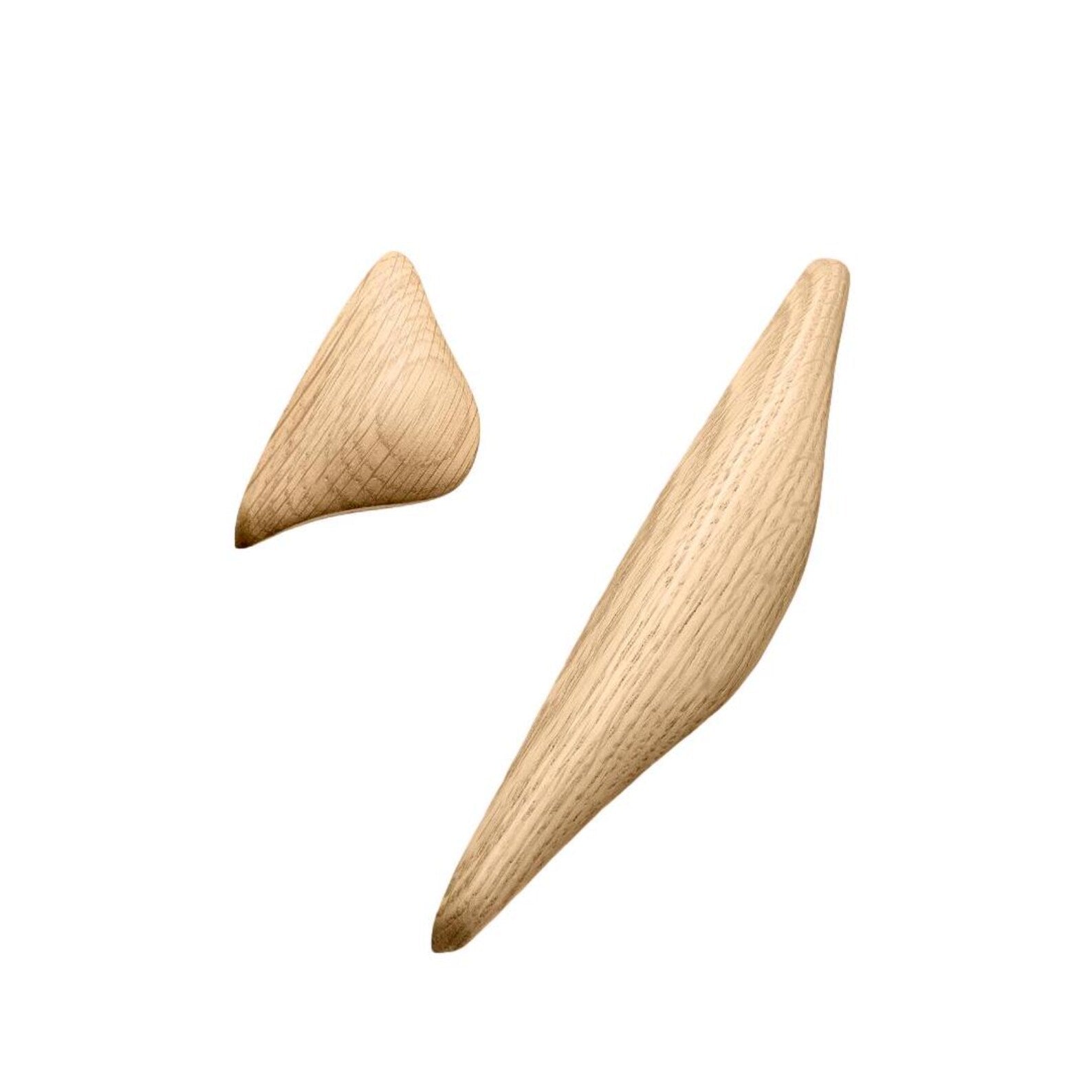 Premium Lacquered Oak Wood Drawer Handles - Elegant Manta Design for Kitchen Cabinets, Dressers & Furniture - Durable & Stylish Hardware for Home Decor