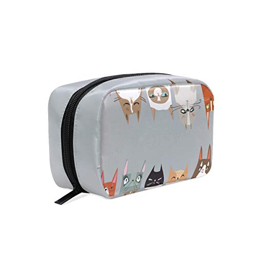 Funny Cartoon Cats Toiletry Bag - Waterproof Cosmetic Organizer & Makeup Pouch for Travel, Gym & Daily Use
