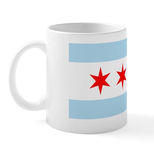 White - Chicago Flag Mug