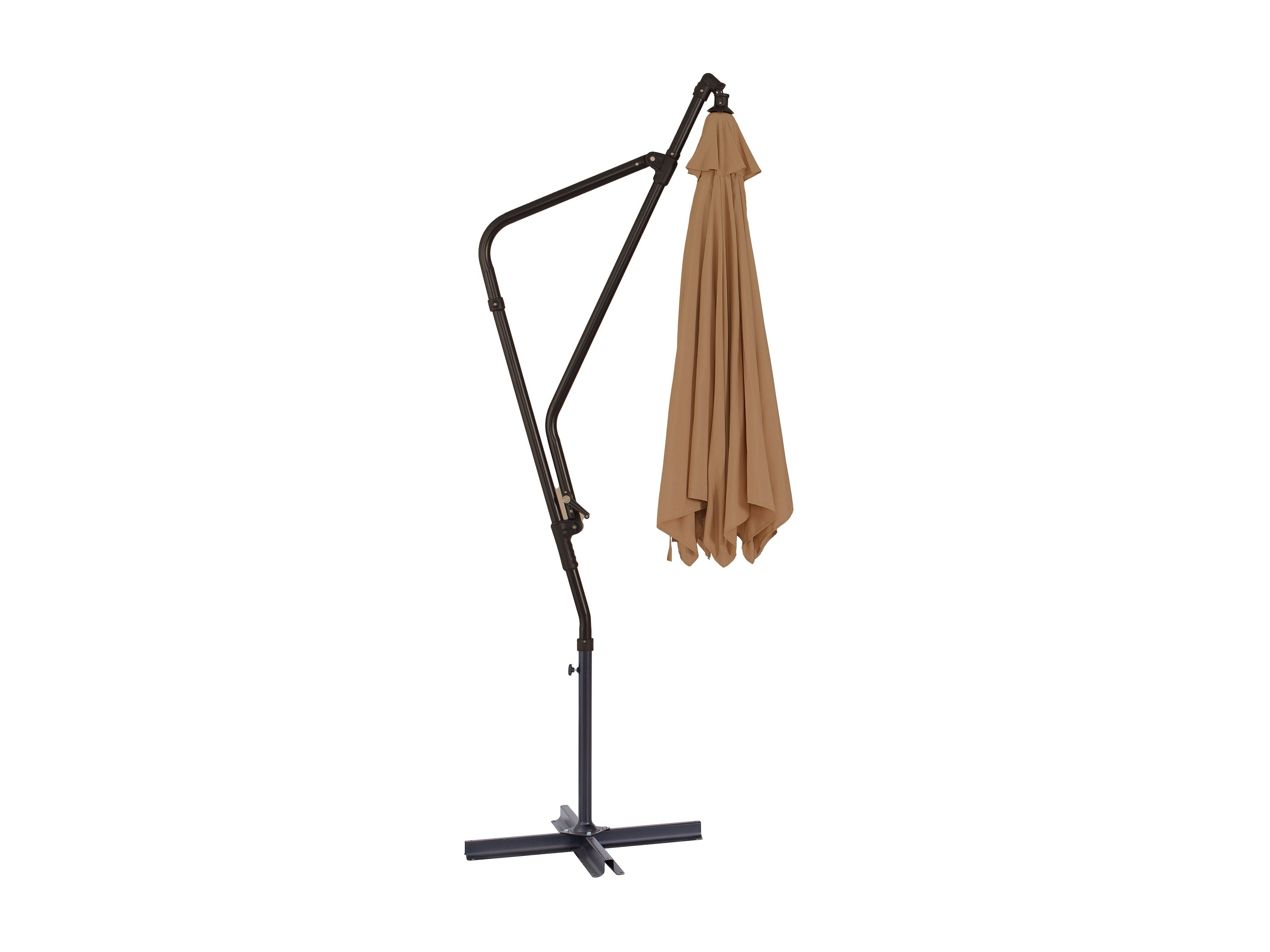 10ft Taupe Cantilever Umbrella - Patio, Poolside, and Outdoor Dining Shade Solution - Waterproof & Wind-Resistant