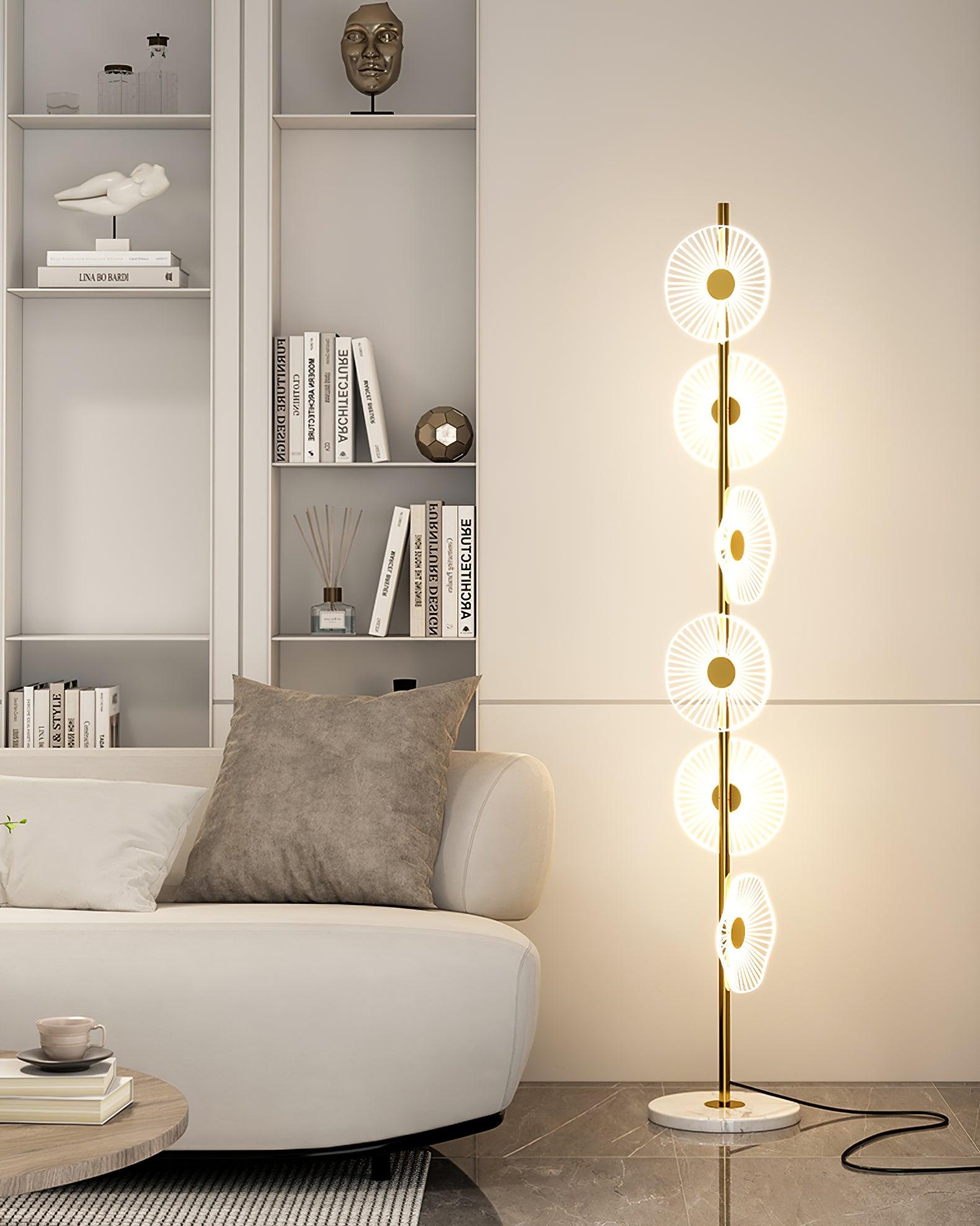 Floating Raindrop Floor Lamp - Modern LED Standing Light for Living Room, Bedroom & Office - Dimmable Ambient Lighting for Home Decor