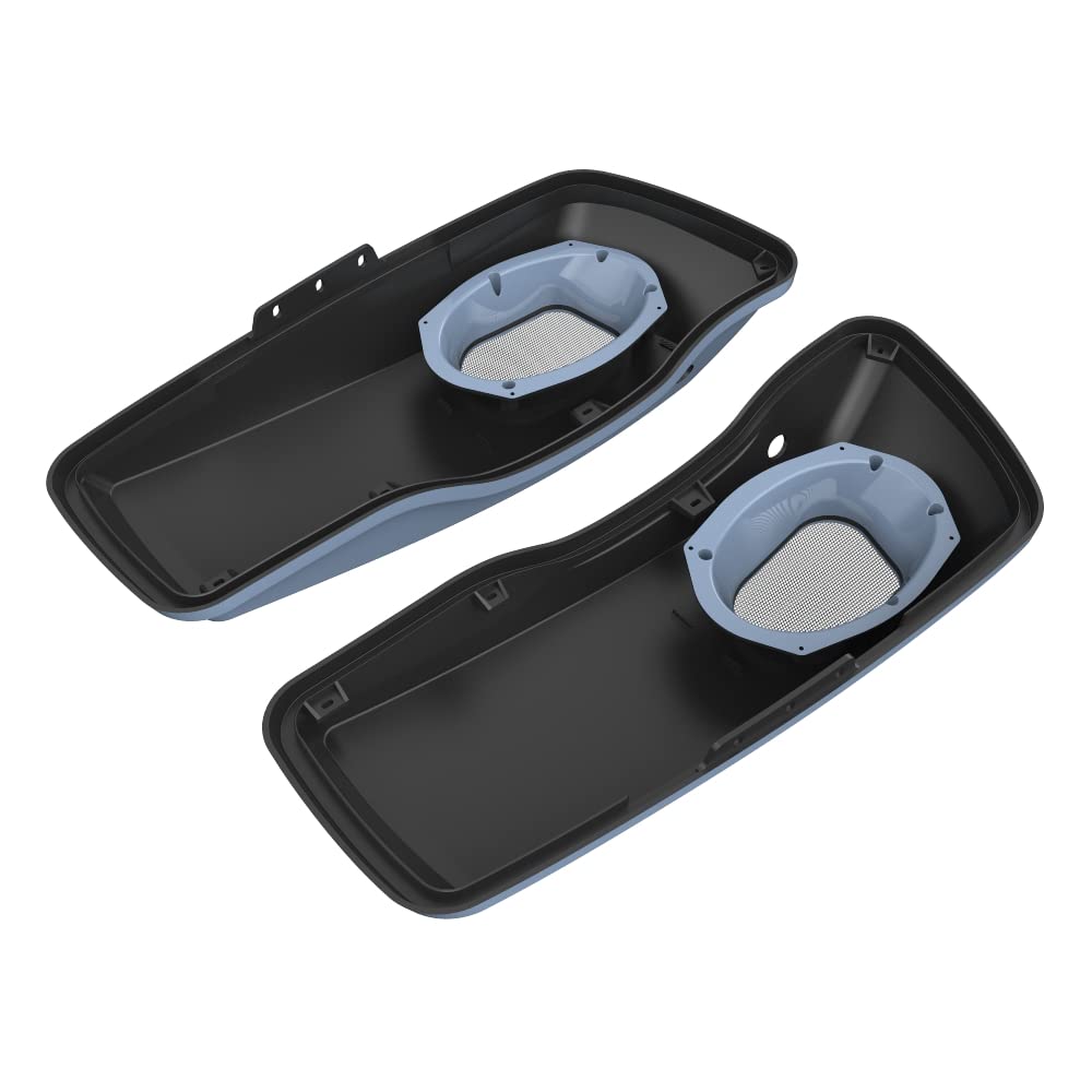 Premium 6X9 Saddlebag Speaker Lids for 2014+ Harley Davidson Touring Bikes - Color Matched & Custom Fit - Perfect for Road Trips & Audio Upgrades
