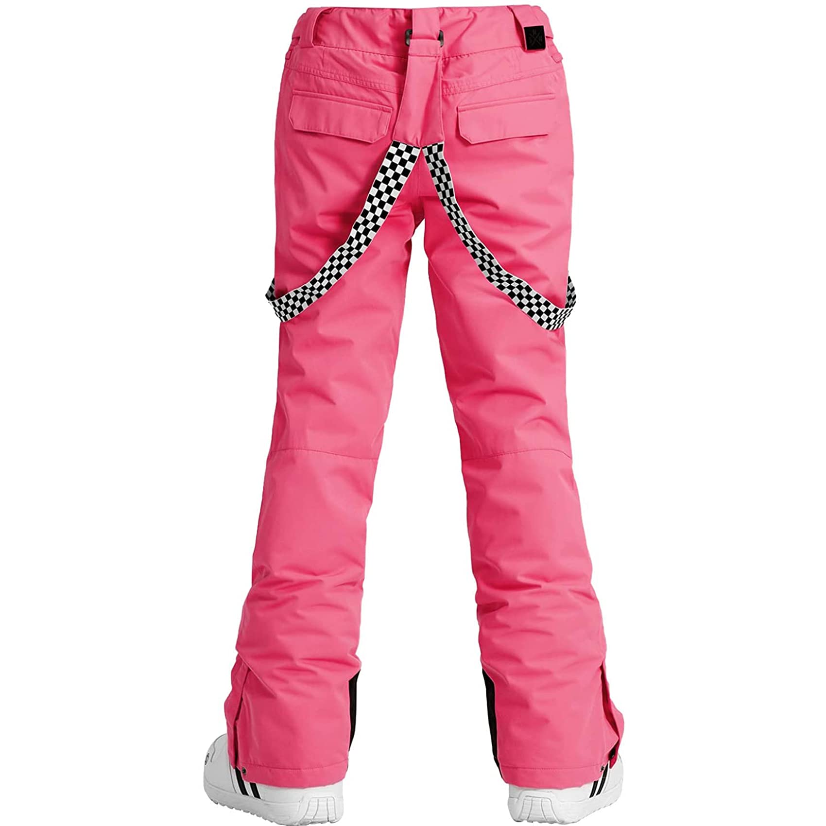 IMPHUT Women's Waterproof Ski Pants - Winter Snowboard Bib Overalls for Skiing, Snowboarding & Hiking | Windproof Insulated Snow Pants for Cold Weather Outdoor Activities