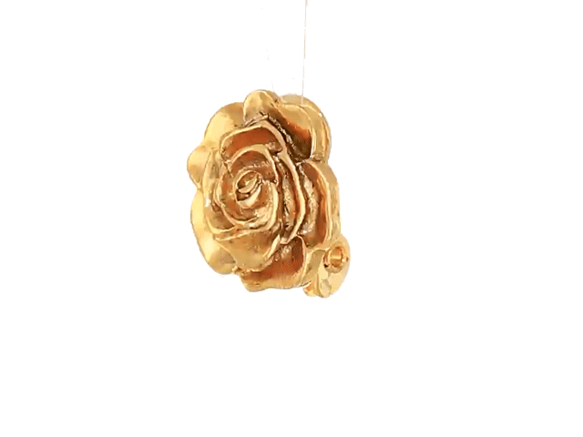 Vintage 1928 Flower Button Clip-On Earrings for Women - Elegant Costume Jewelry for Parties, Weddings & Special Occasions