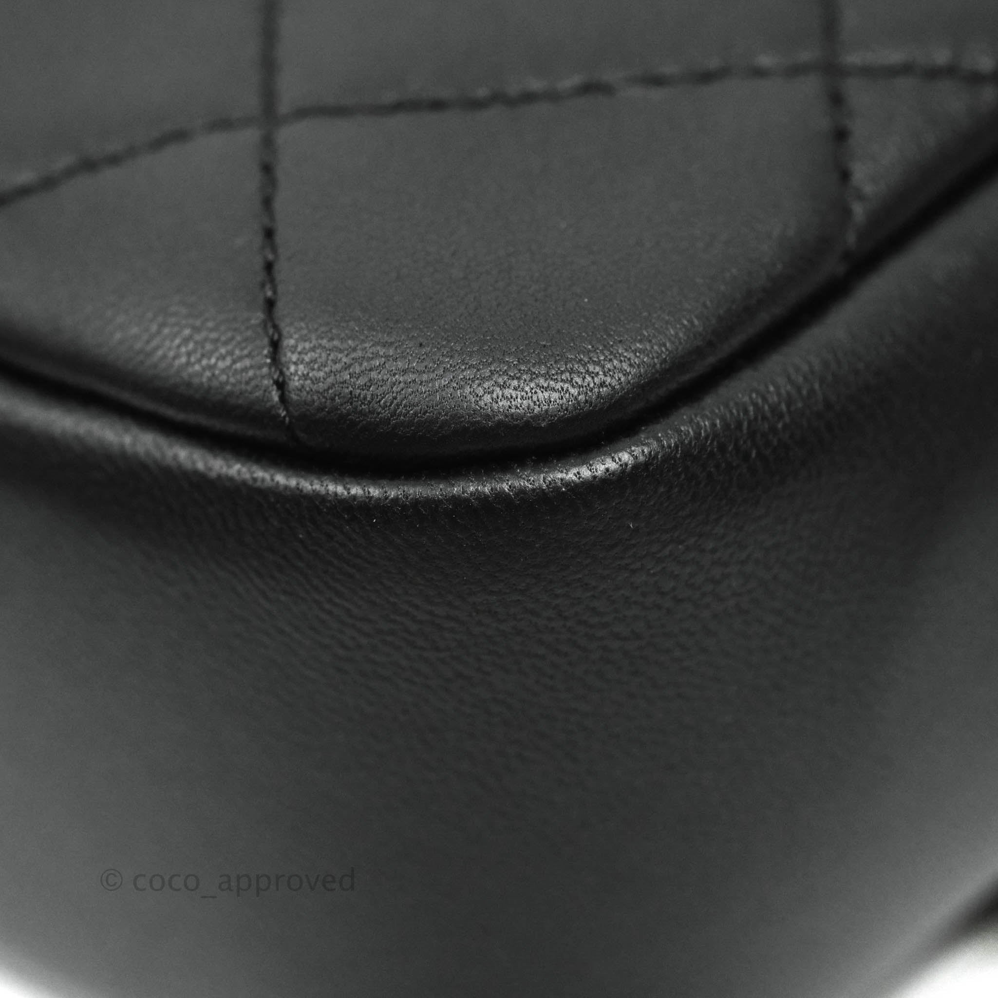 Chanel Circular Handle Flap Bag Black Lambskin with Aged Gold Hardware - Luxury Crossbody Purse for Women, Perfect for Evening Events & Date Nights