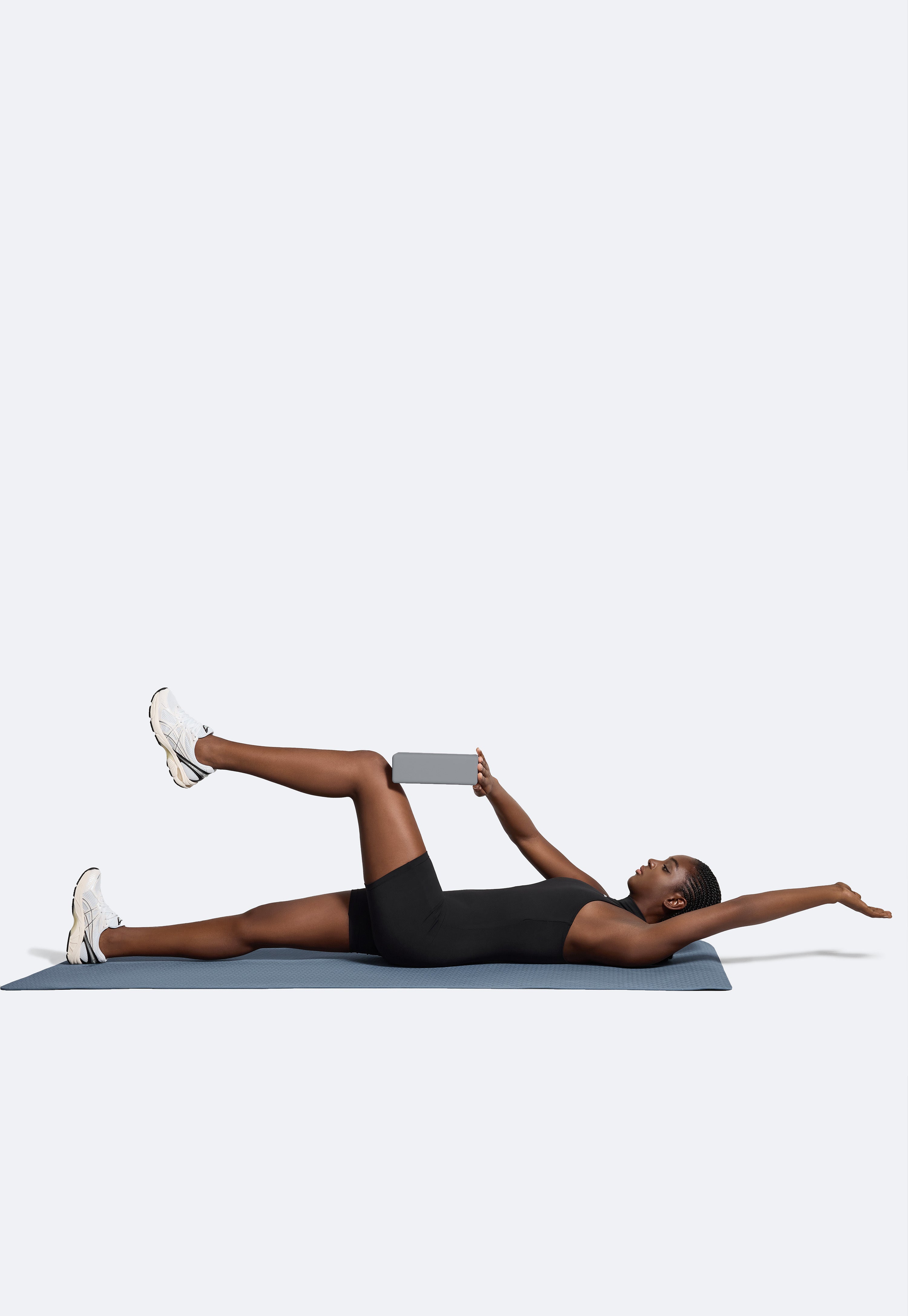 Premium Soft Yoga Block - High Density Foam for Support & Stability - Ideal for Yoga, Pilates & Stretching Exercises (Gray)