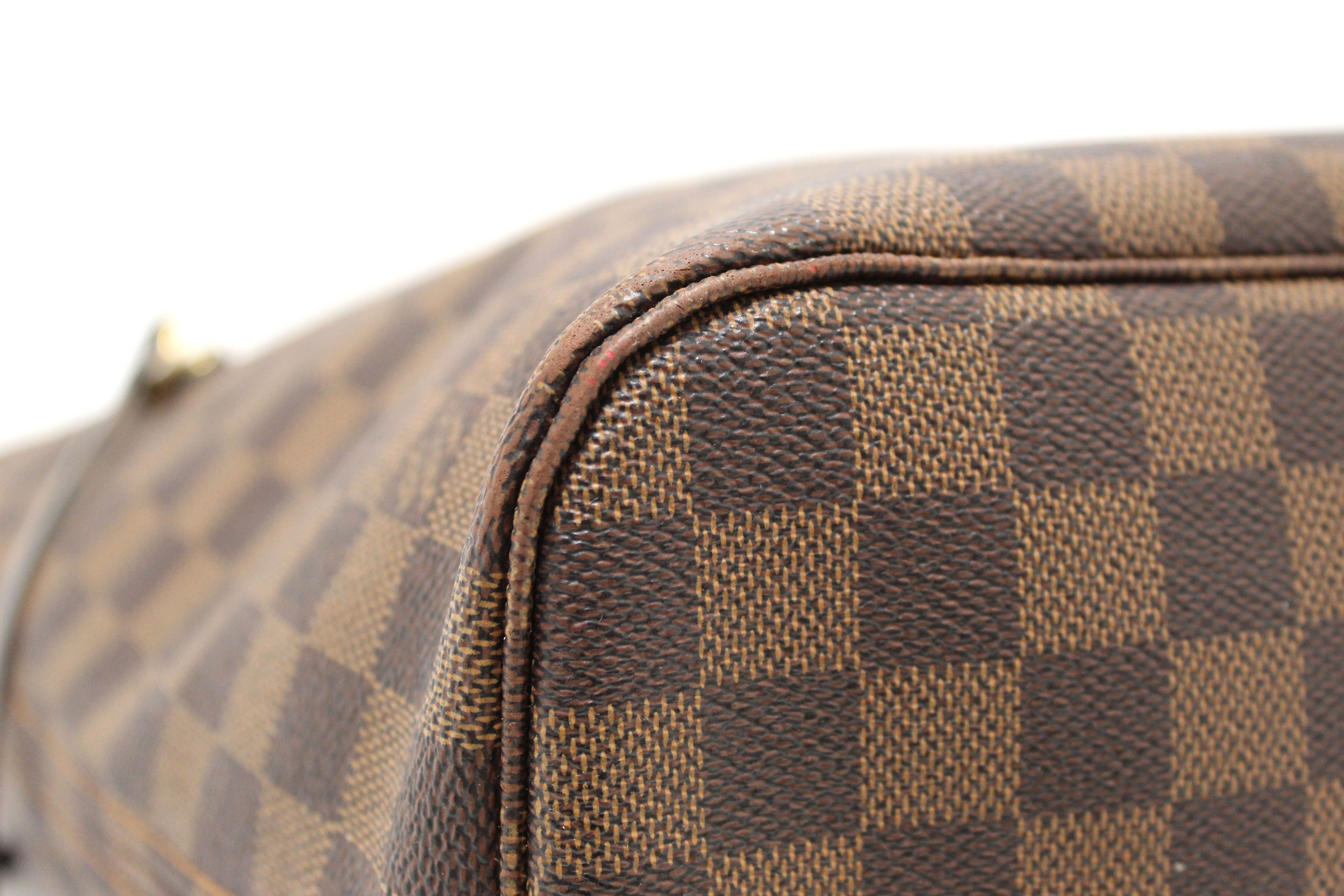 Authentic Louis Vuitton Damier Ebene Canvas Neverfull MM Tote Bag - Luxury Designer Handbag for Women, Perfect for Work, Travel & Everyday Use