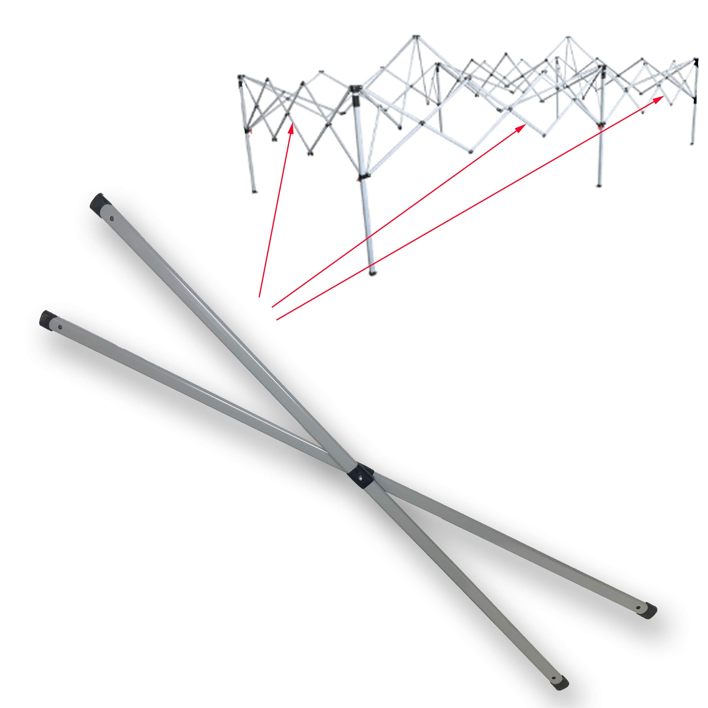 Ozark Trail 10' X 20' Straight Leg Instant Canopy Replacement Middle Truss Bar for Outdoor Section - Perfect for Camping, Picnics, and Backyard Parties