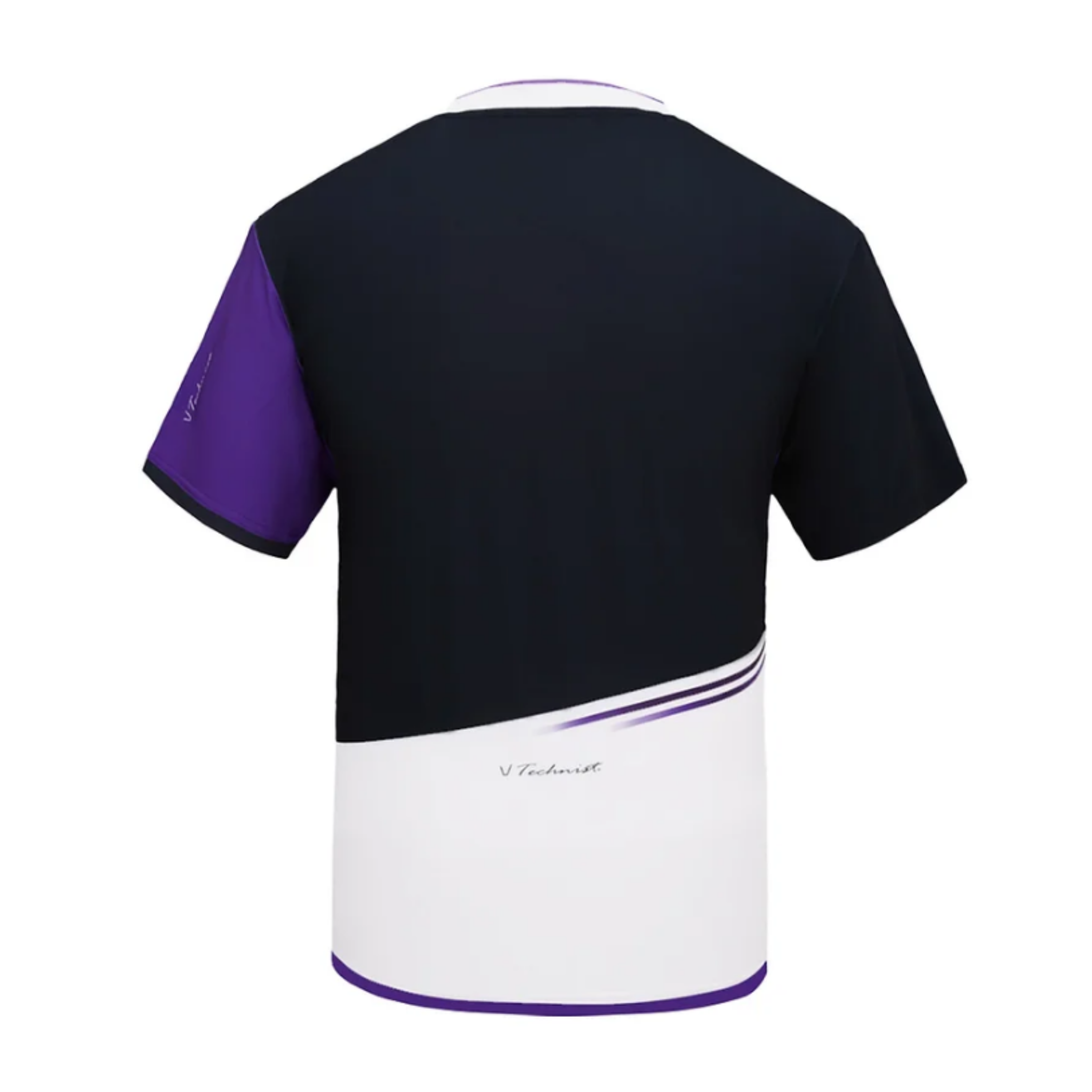 Technist TNT6497 Men's Gaming T-Shirt - Black & Purple Graphic Tee for Casual Wear, Esports & Gaming Events - Comfortable Cotton Shirt for Gamers & Streamers