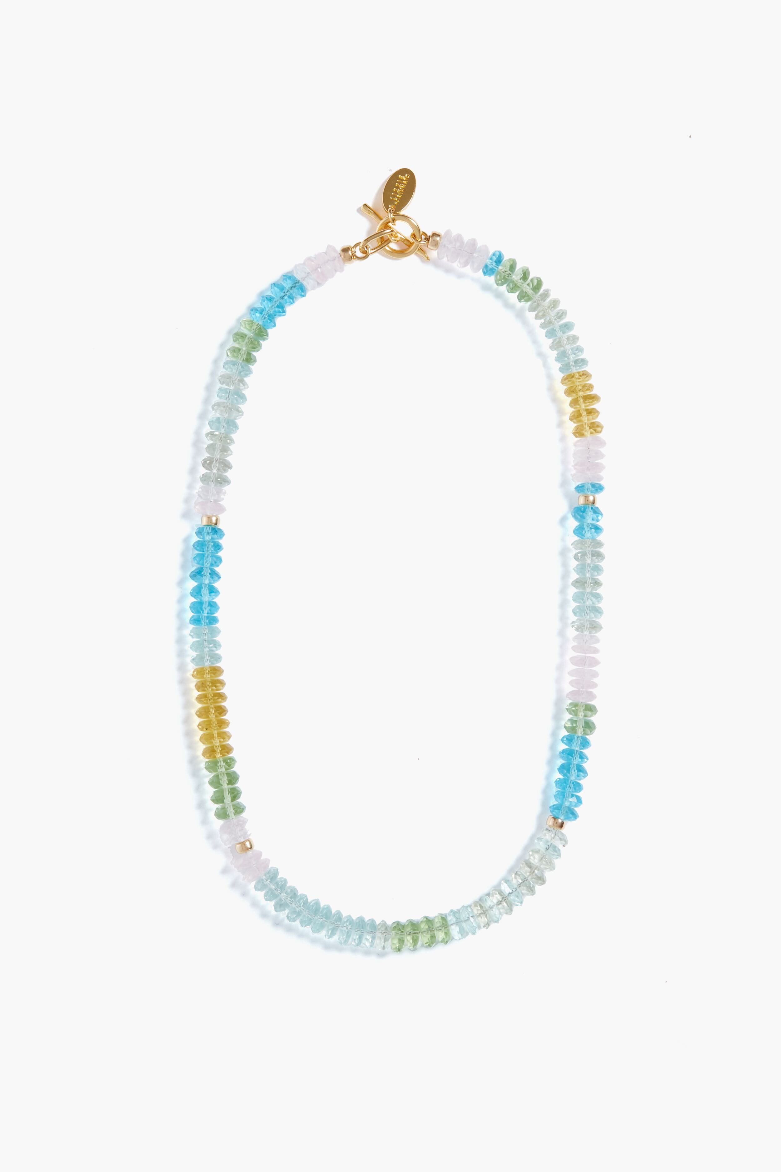 Blue Ombre Coast Necklace - Handmade Boho Beach Jewelry for Women | Perfect for Vacations, Weddings & Summer Outfits