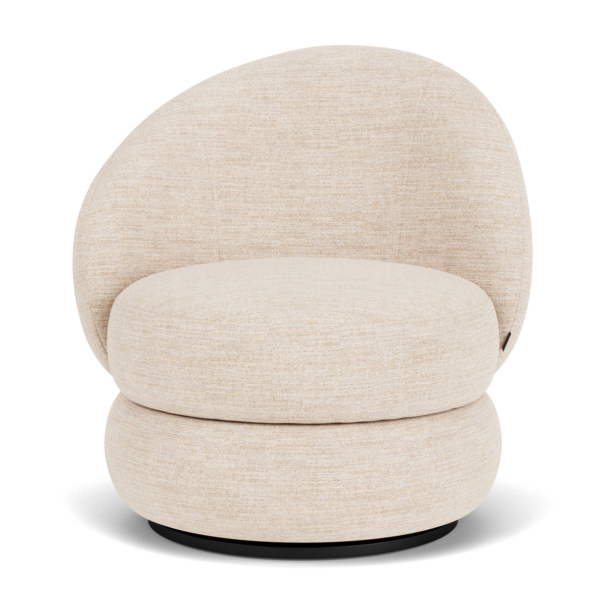 Alma Fabric Swivel Armchair - Modern Upholstered Lounge Chair with 360° Rotation, Comfortable Living Room Accent Chair for Home Office, Reading Nook, or Bedroom Relaxation