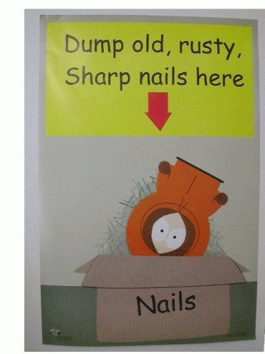 South Park Kenny Poster - Rusty Nails Dead Cartman Art Print - Perfect for Fans & Home Decor
