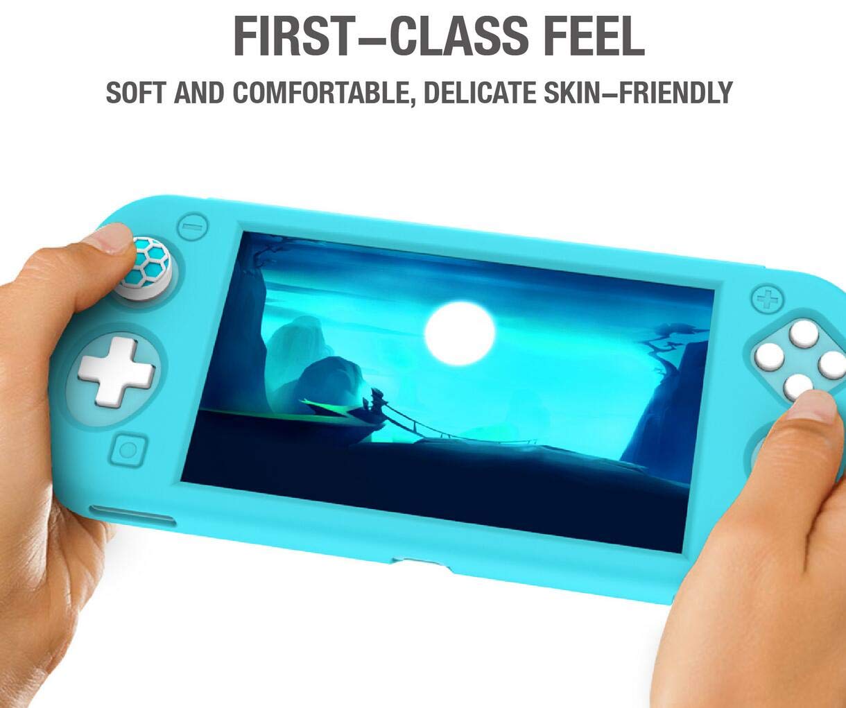 Ergonomic Silicone Thumb Grip Caps for Nintendo Switch & Switch Lite - Cute Joystick Covers for Joy-Con Controllers - Comfortable Gaming Accessories for Extended Play Sessions