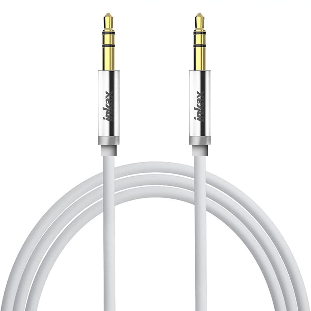 Premium Nylon Braided 3.5mm AUX Cable - 3.3ft/1m Hi-Fi Audio Auxiliary Cord with Gold-Plated Connectors for Samsung Galaxy, iPhone, Headphones, Car Stereo, Home Speakers & Echo Devices | Perfect for Commuting, Gym & Home Entertainment