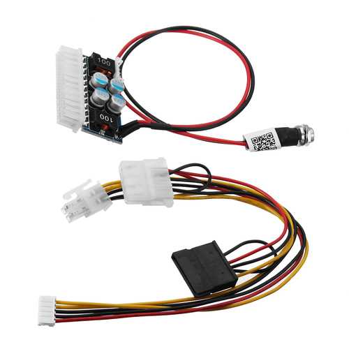 160W 24Pin DC 12V Pico ATX Switch PSU - Auto Car Mini ITX High Power Supply Module for PC Gaming & Home Theater Systems