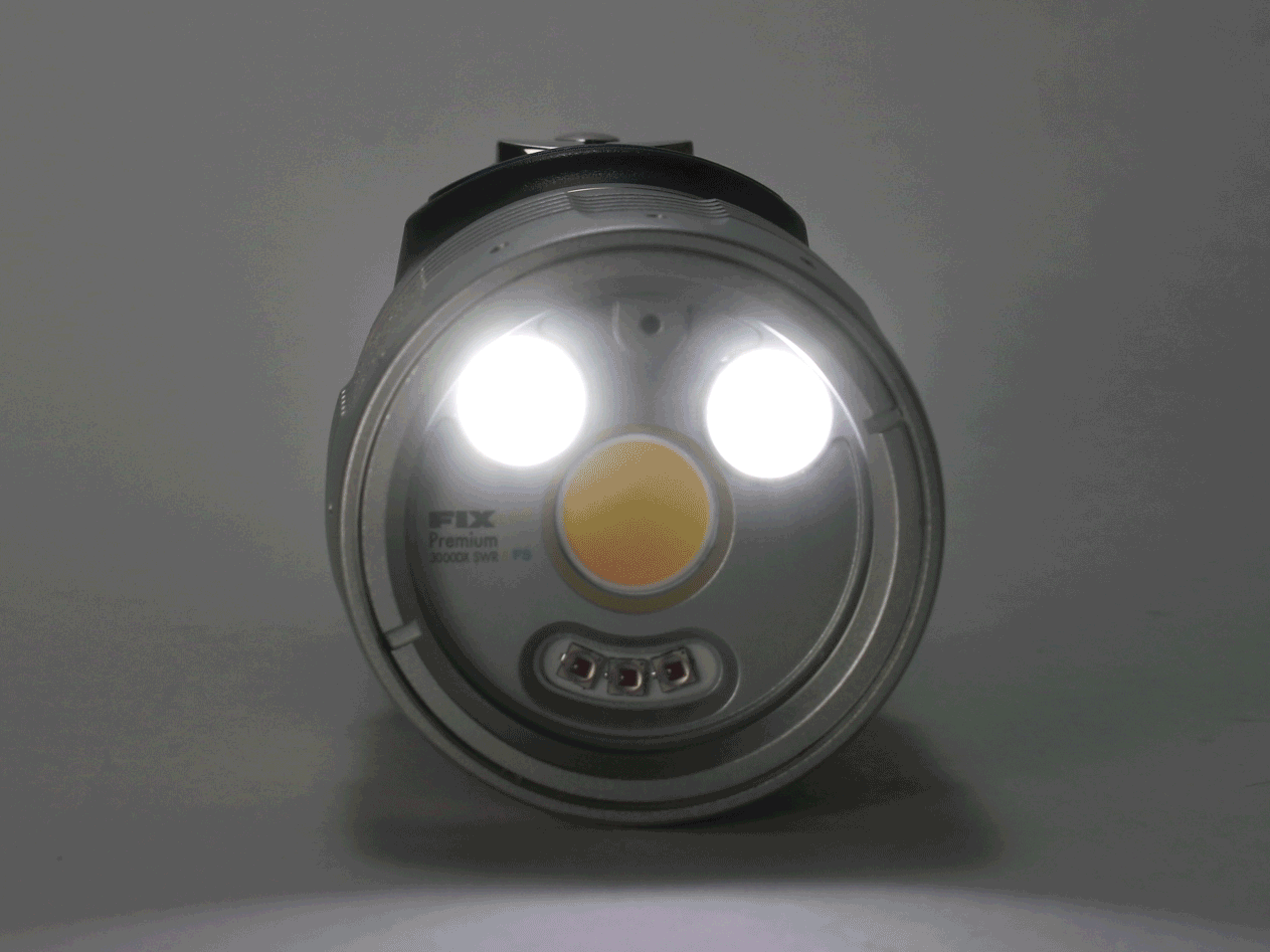FIX NEO Light Head Premium 3000 DX SWRII FS (Spot/Wide/Red) - High Power LED Flashlight for Hunting, Camping & Emergency Use