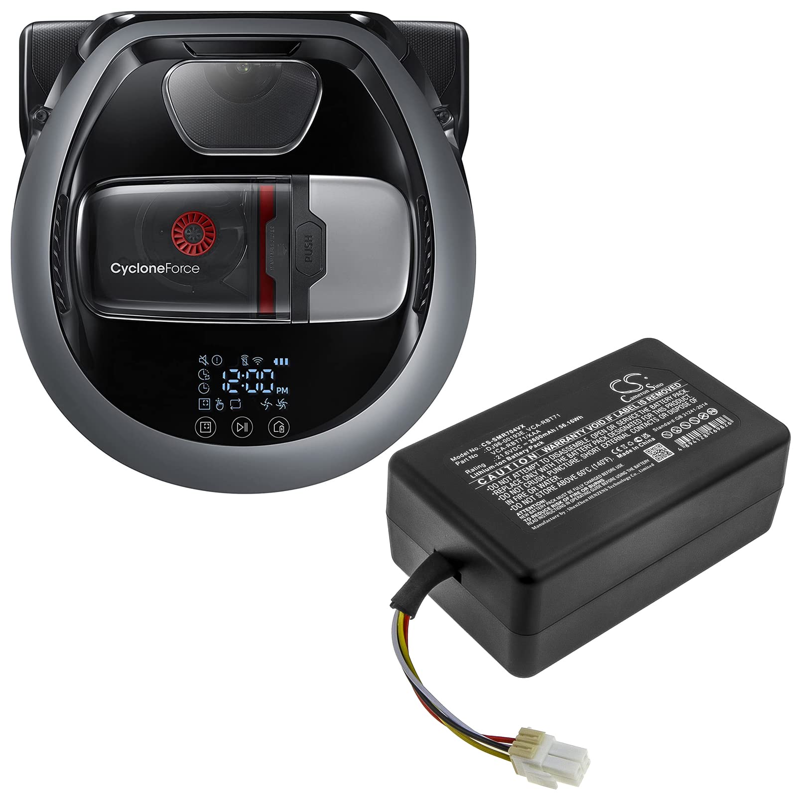 Original Battery Replacement for Samsung PowerBot R7040, R1AM7010UW/AA, VR1AM7010U5/AA - Compatible with Multiple Samsung Robot Vacuum Models - Perfect for Home Cleaning & Maintenance