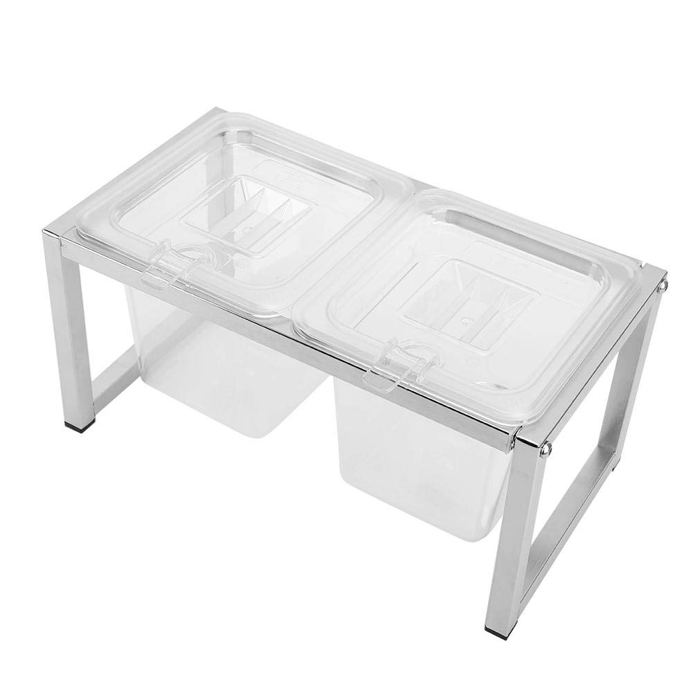 Clear Seasoning Box with Lid - Airtight Spice Storage Container for Salt, Pepper & Condiments - Perfect for Home Kitchen & Restaurant Use