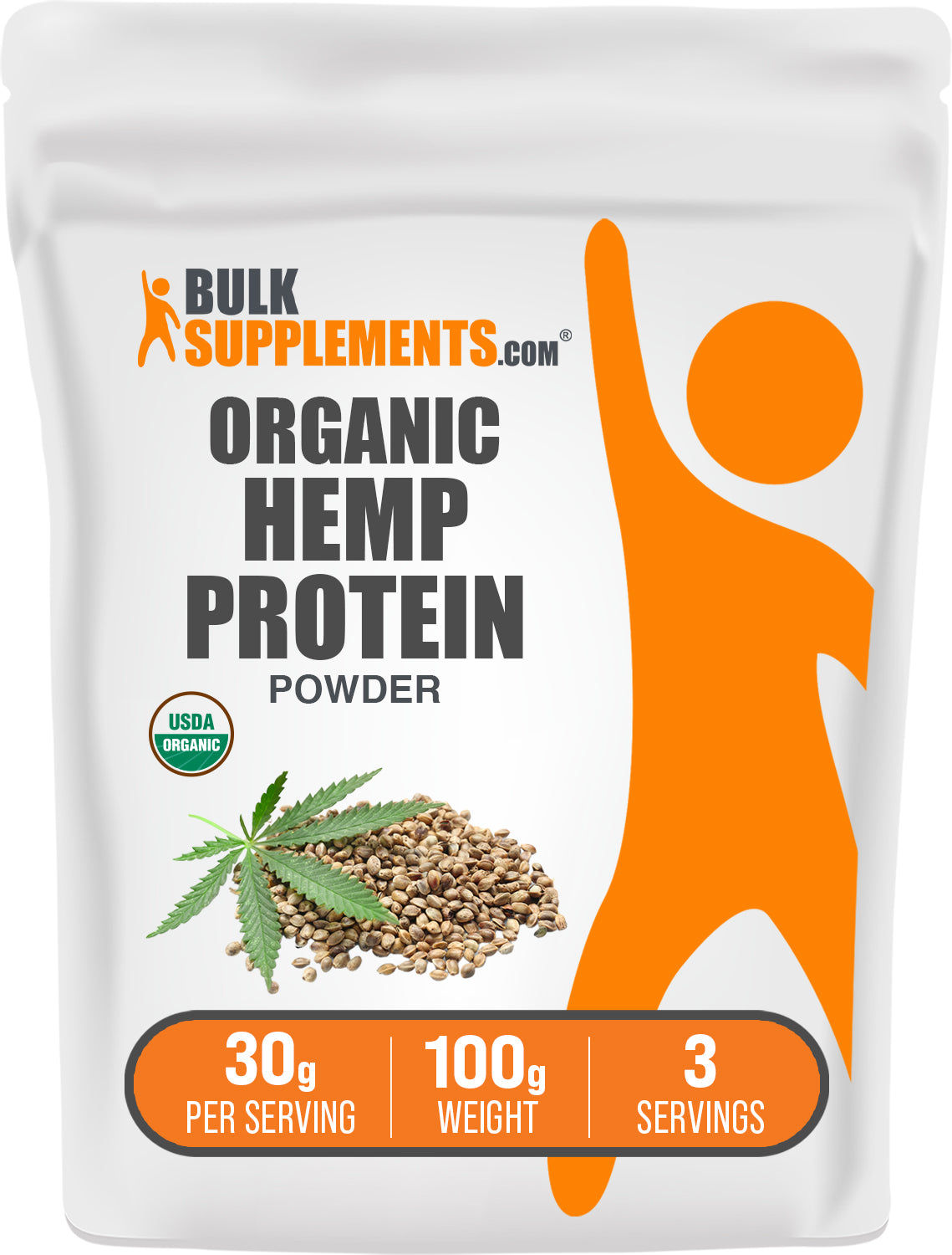 Organic Hemp Seed Protein Powder - Plant-Based Vegan Protein Supplement for Smoothies & Baking | High Fiber & Omega-3 for Muscle Recovery & Energy Boost