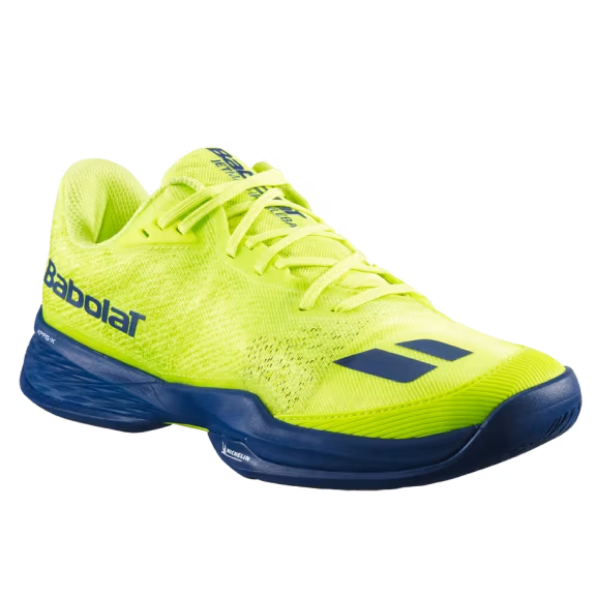 Babolat Jet Mach Men's Pickleball Shoes - Lightweight & Breathable Tennis Shoes for Men in Yellow/Blue | Perfect for Indoor & Outdoor Court Sports