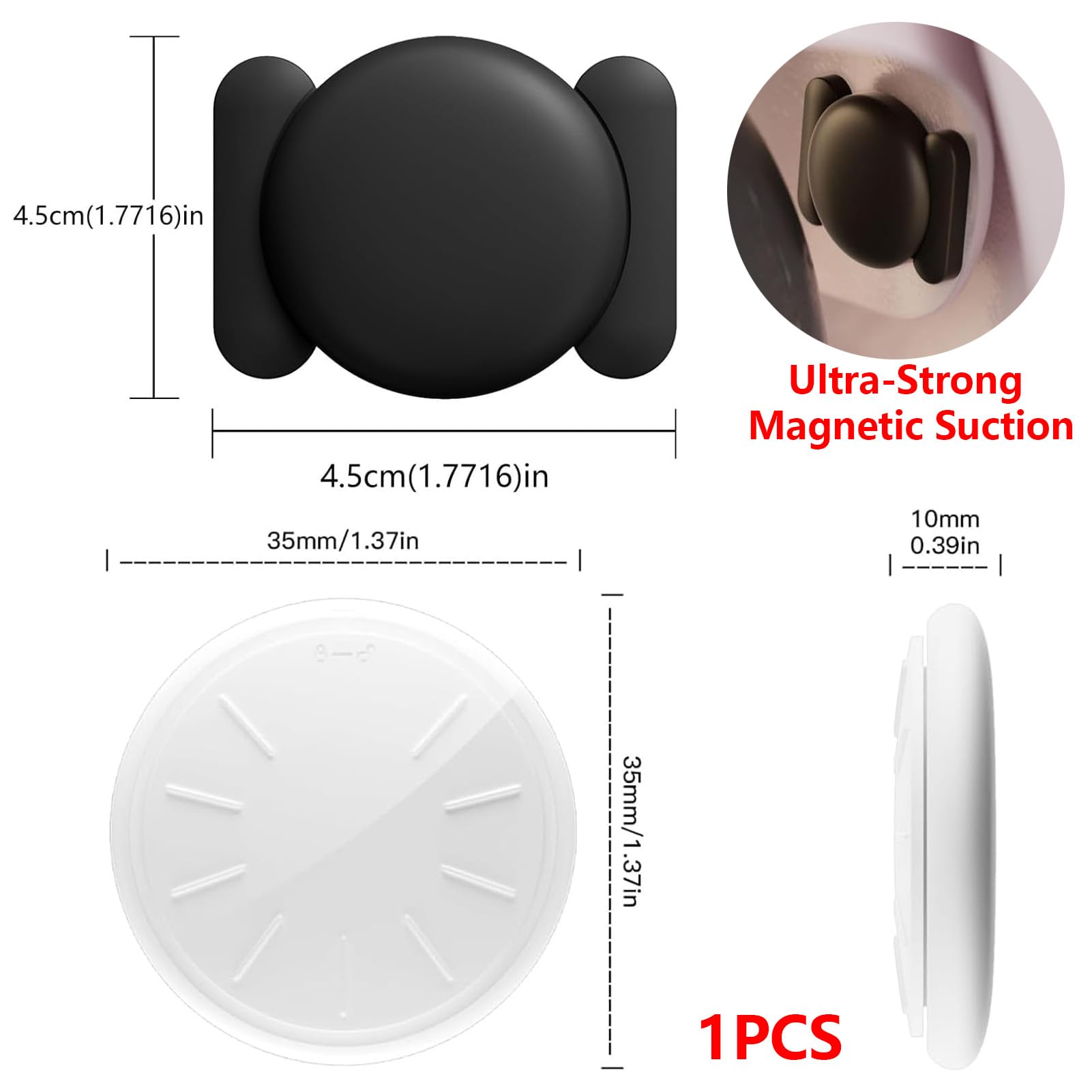 Mini Magnetic GPS Tracker for Vehicles - No Monthly Fee, Hidden Car Tracking Device with Find My (iOS Only) | Real-Time Location Tracking for Cars, Trucks, Fleet & Personal Use