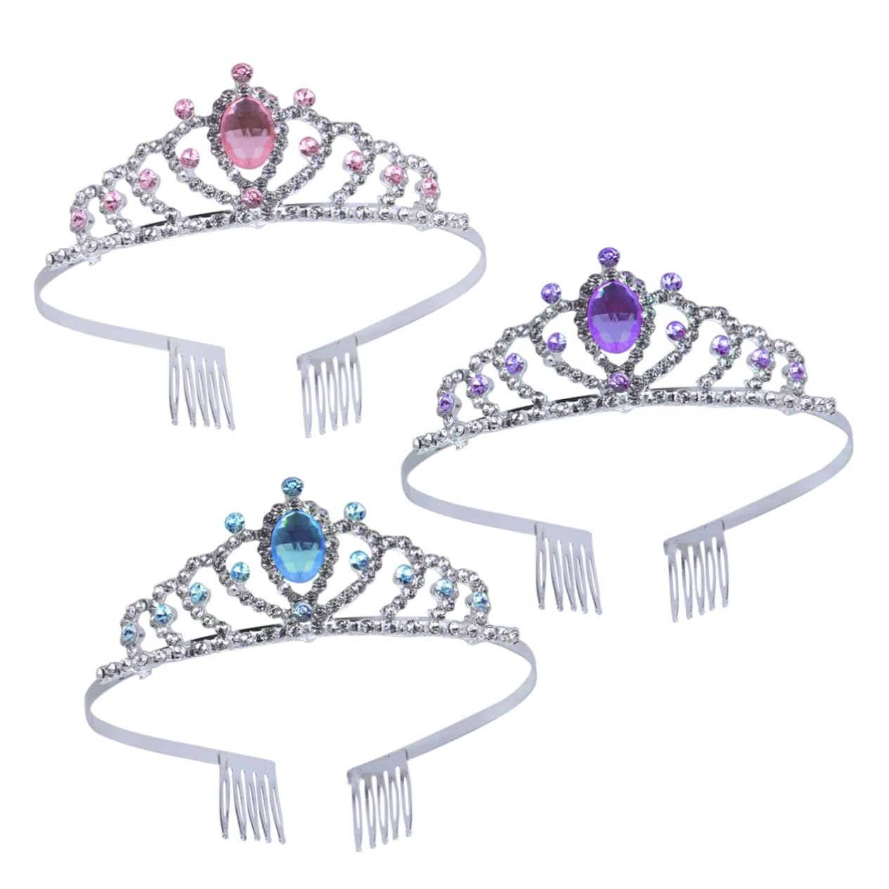 Beavorty 9 Pcs Wedding Hair Fascinators Set - Elegant Bridal Hair Crown, Princess Hair Accessories for Women & Girls - Perfect for Prom, Parties & Special Occasions