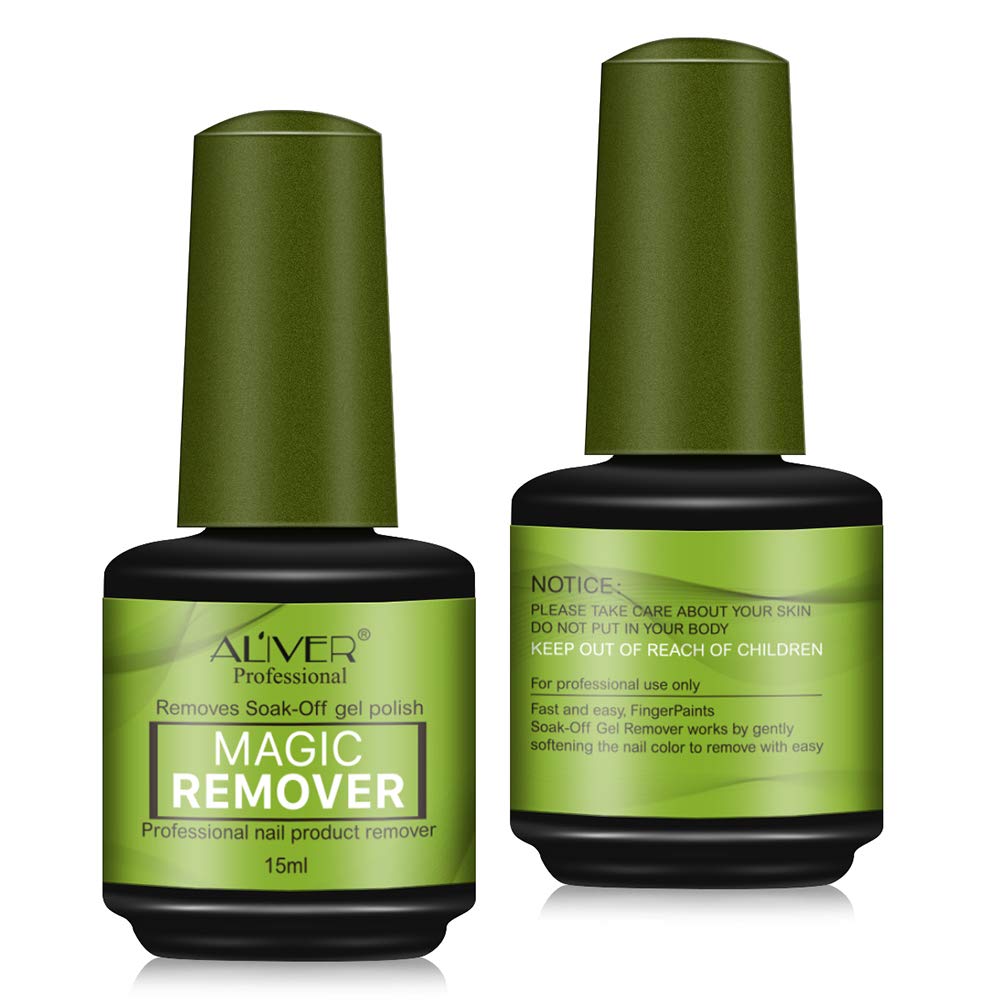 UV Gel Nail Polish Remover - 15ml 2Pack for Salon & Home Use