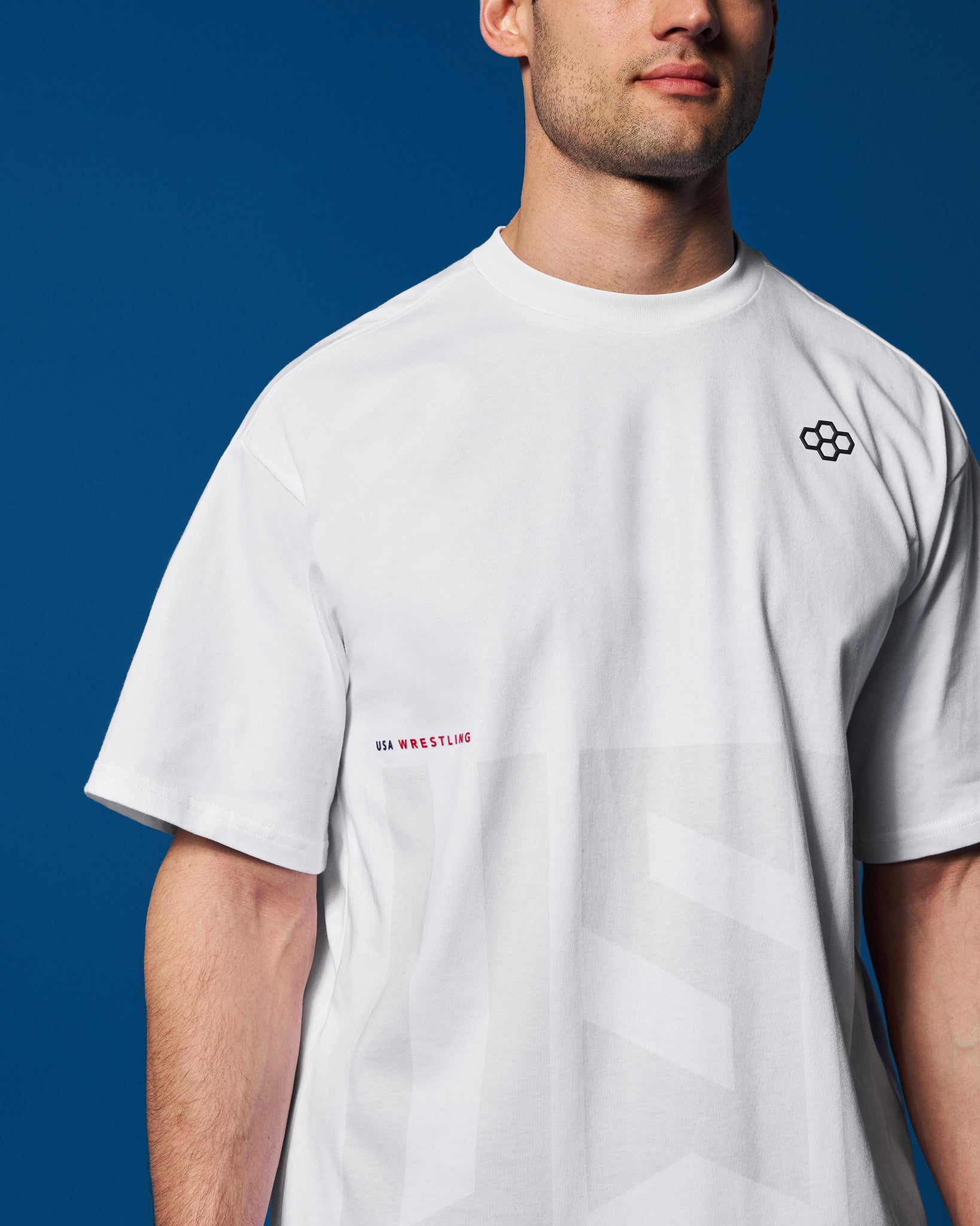 USA Wrestling Drop Shoulder T-Shirt - Comfortable & Stylish Athletic Top for Training & Competition - Perfect for Gym, MMA, and Wrestling Practice