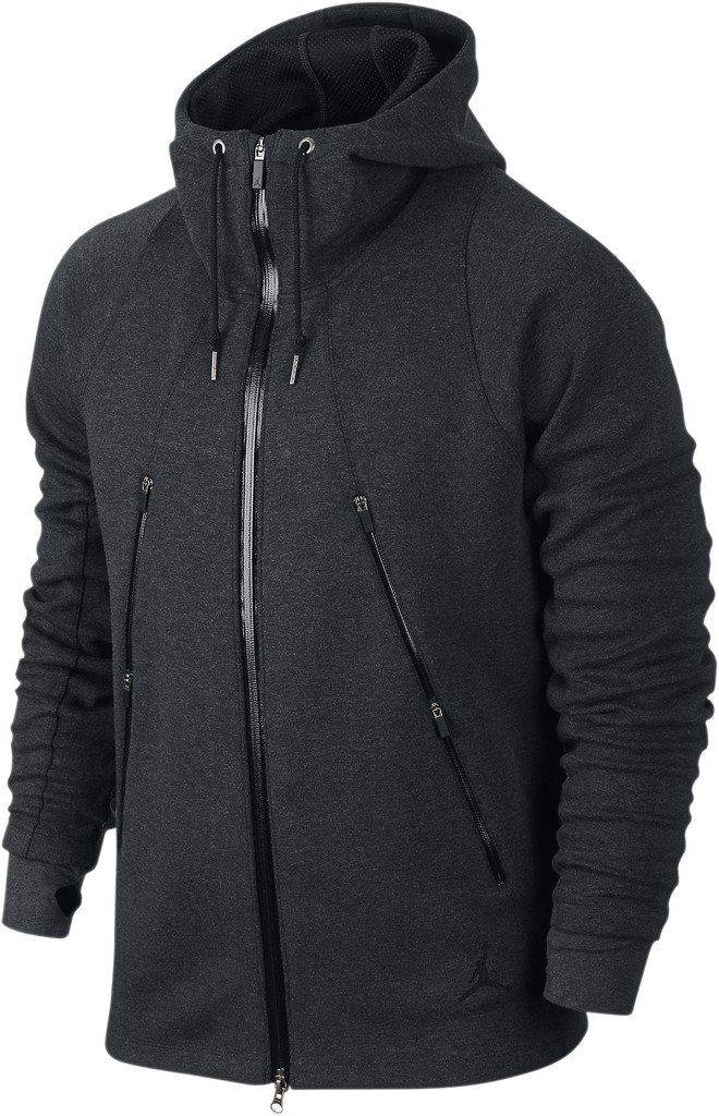 Nike Air Jordan Fleece Hoodie - Black (Size: 2XL) | Men's Winter Pullover Sweatshirt for Casual Wear & Street Style