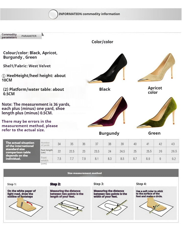Elegant Metallic Pointed Toe Stiletto Heels - Women's High Heel Dress Shoes for Party, Wedding & Evening Events - Stylish & Comfortable Women's Fashion Footwear (Gold/Silver)